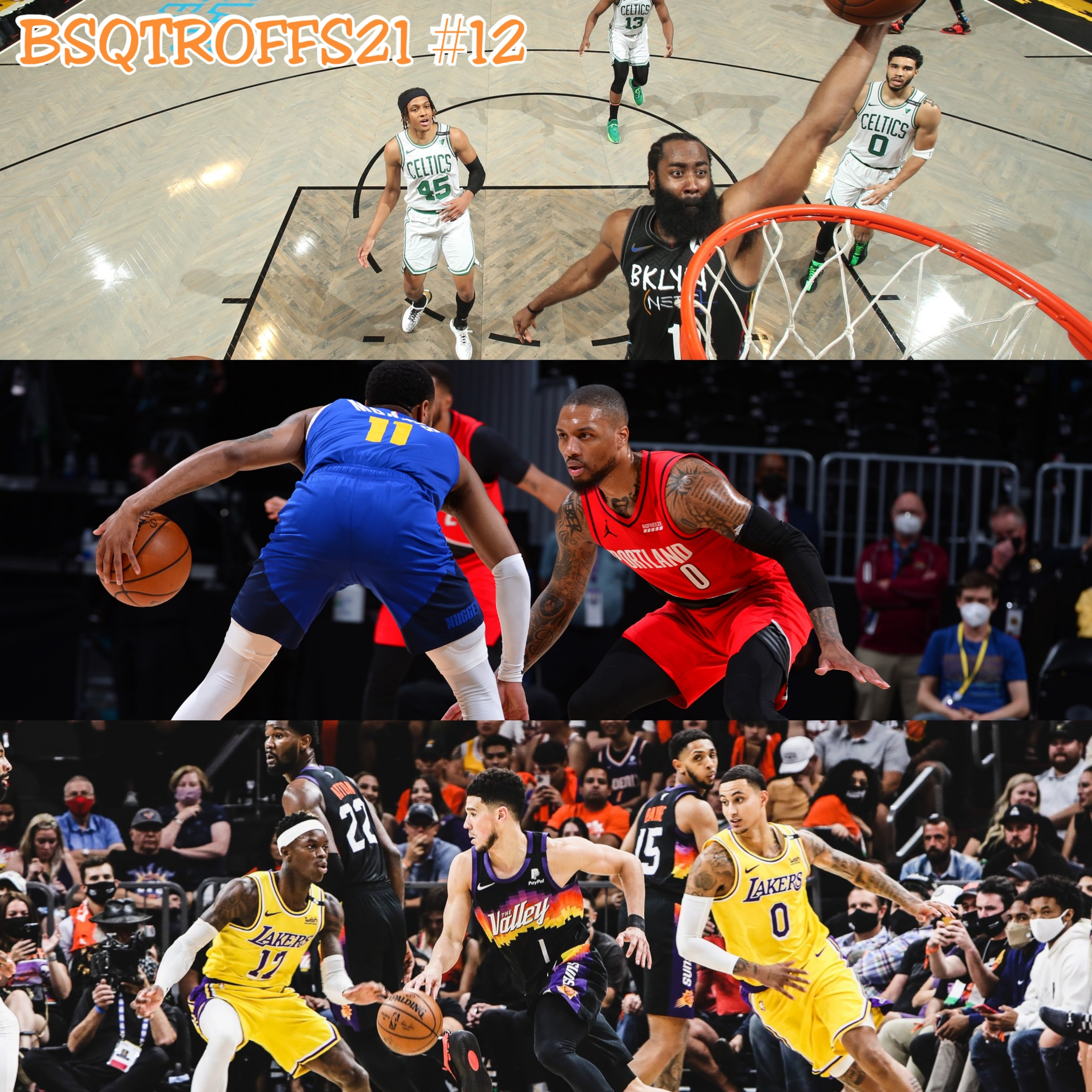 BSQTROFFS21 #12 - Nets classificado, Lakers amassado Nuggets na frente, e Lillard histórico episode artwork