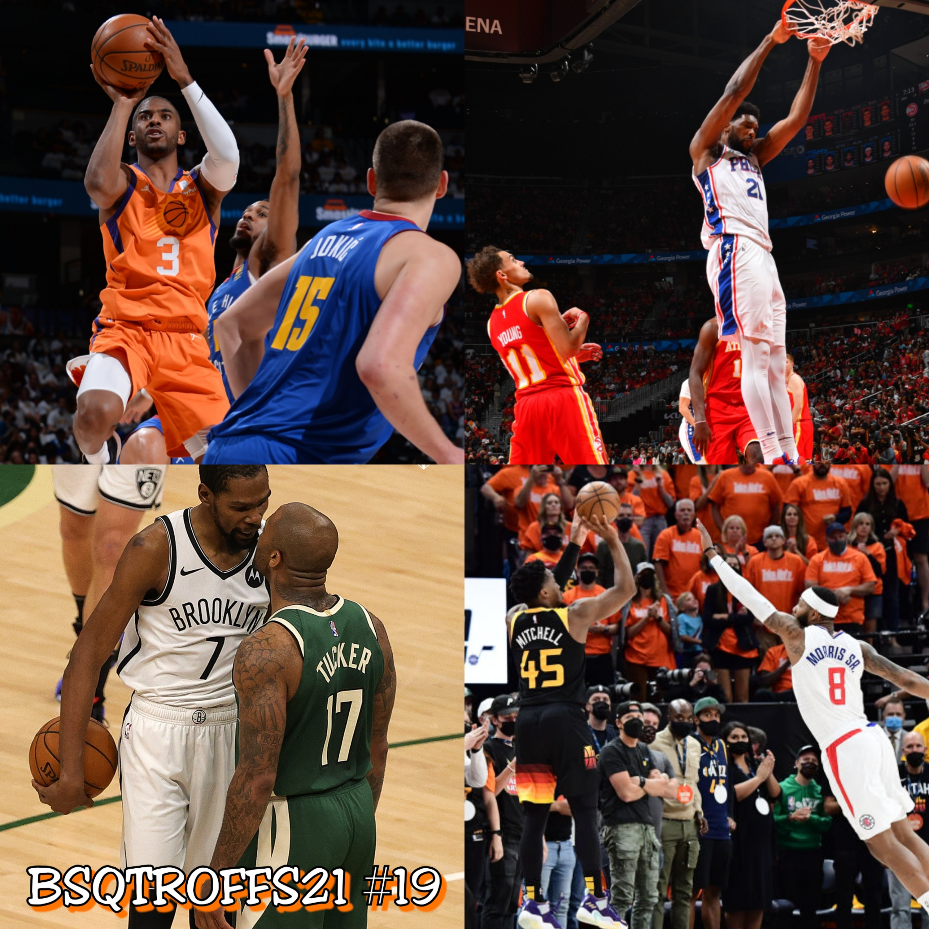 BSQTROFFS21 #19 - SeleSuns perto da varrida, 76ers vira série, Bucks reage e Jazz domina episode artwork