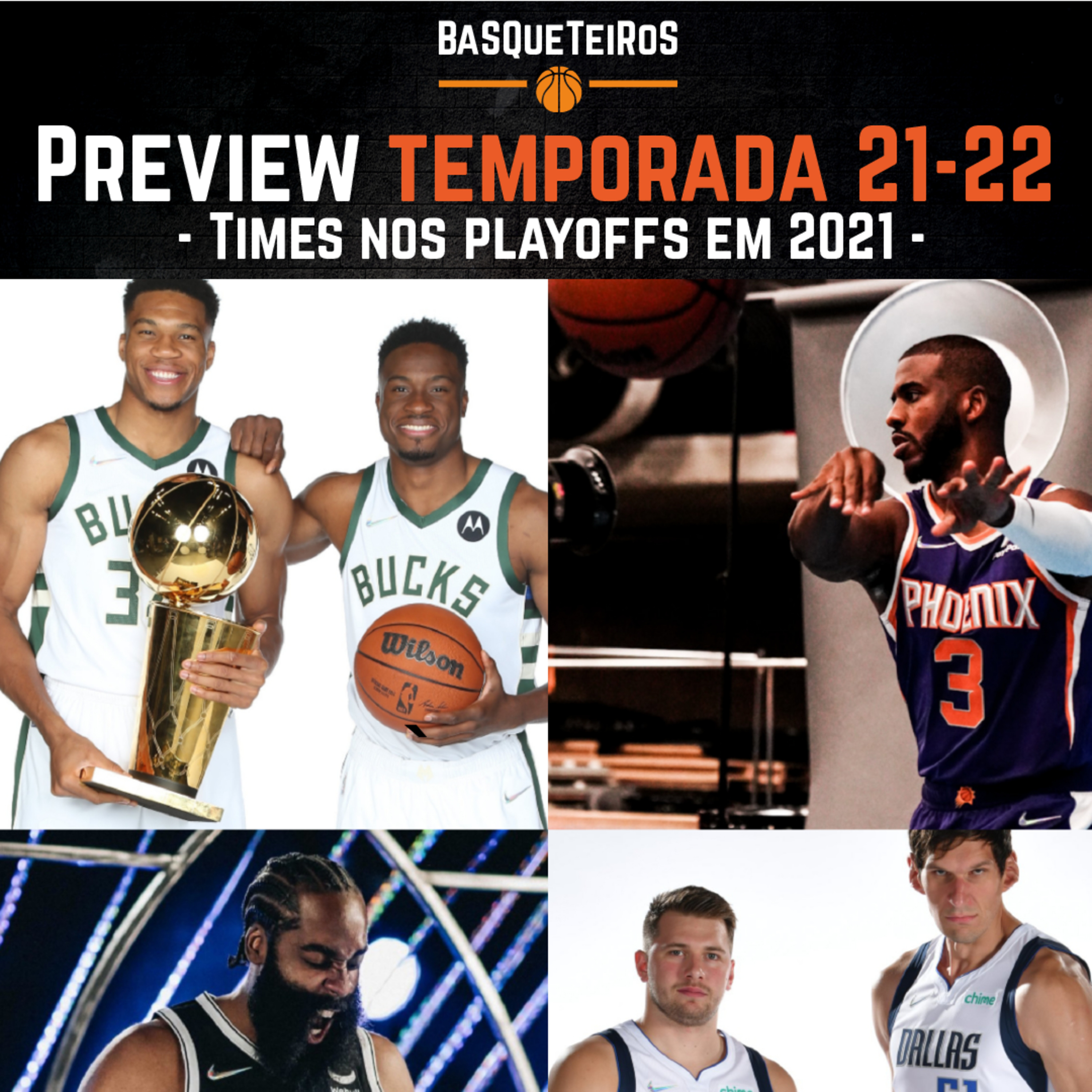 BSQTRS #115 - Preview temporada 21-22 da NBA - Times que foram aos playoffs em 2021 - Ricardo Stabolito episode artwork