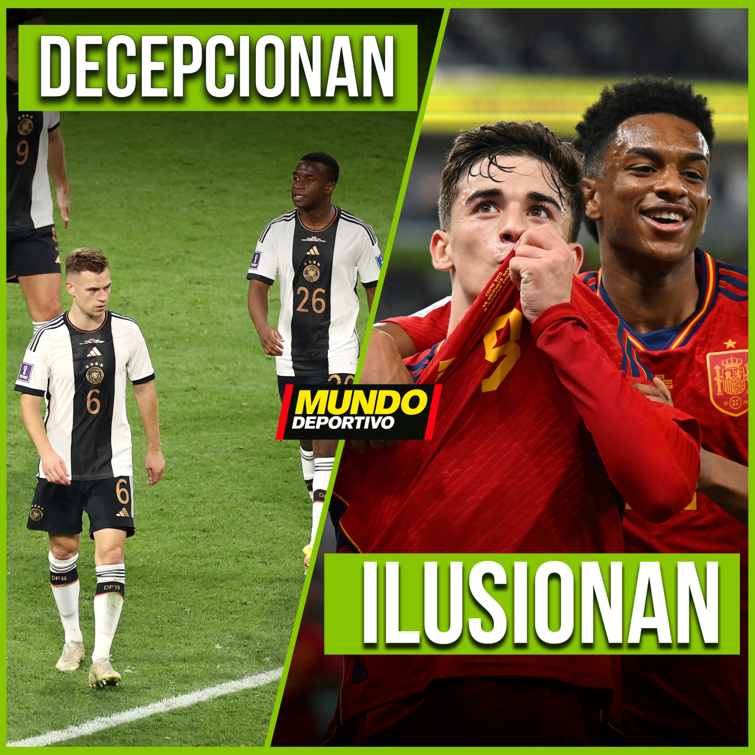 GMF 24 de noviembre - "España ilusiona y Alemania decepciona, Dinamarca podría abandonar la FIFA, el Barça exige a Uruguay que no fuerce a Araujo, hoy Champions femenina: Barça - Bayern..." episode artwork