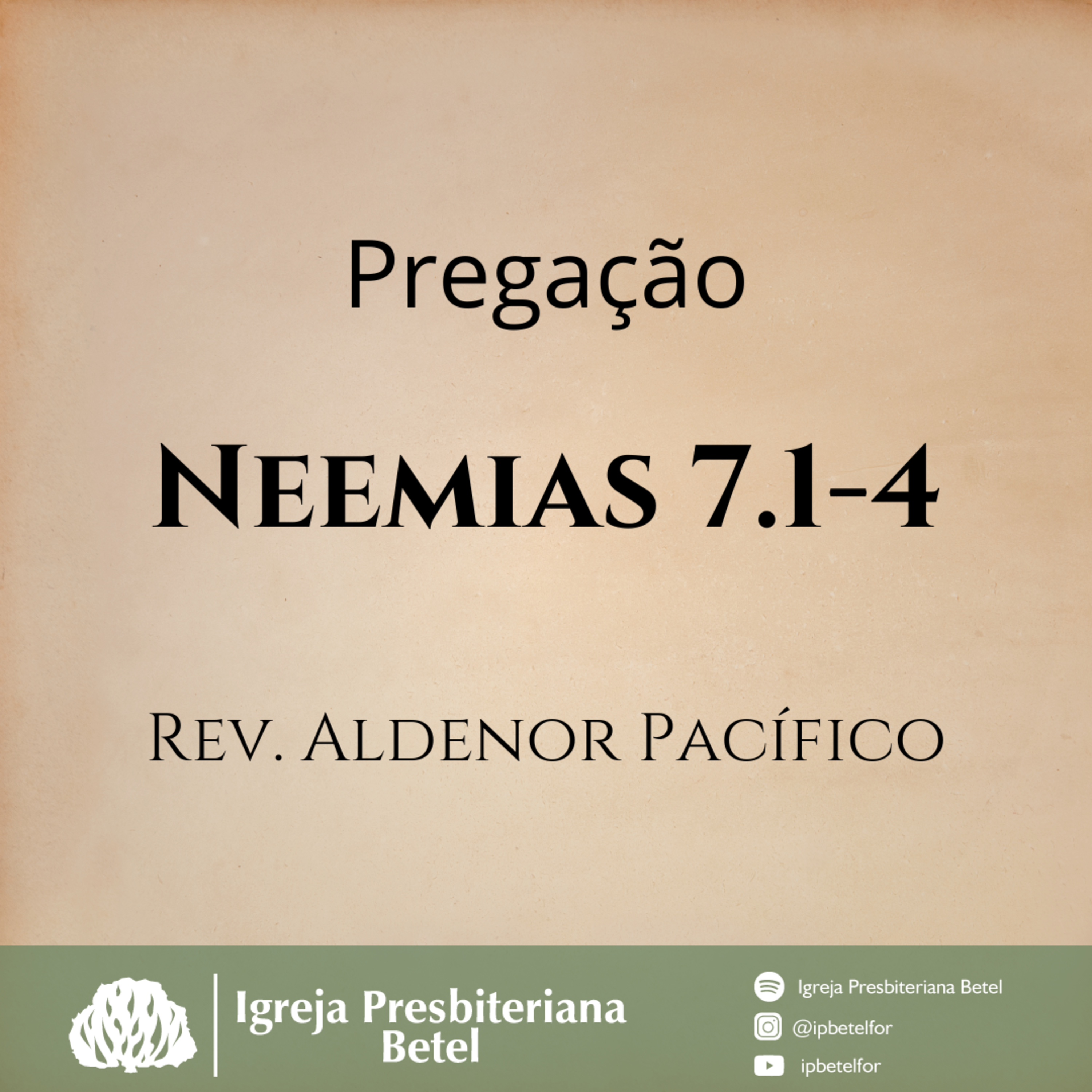 Pregação em Neemias 7.1-4 | Rev. Aldenor Pacífico episode artwork