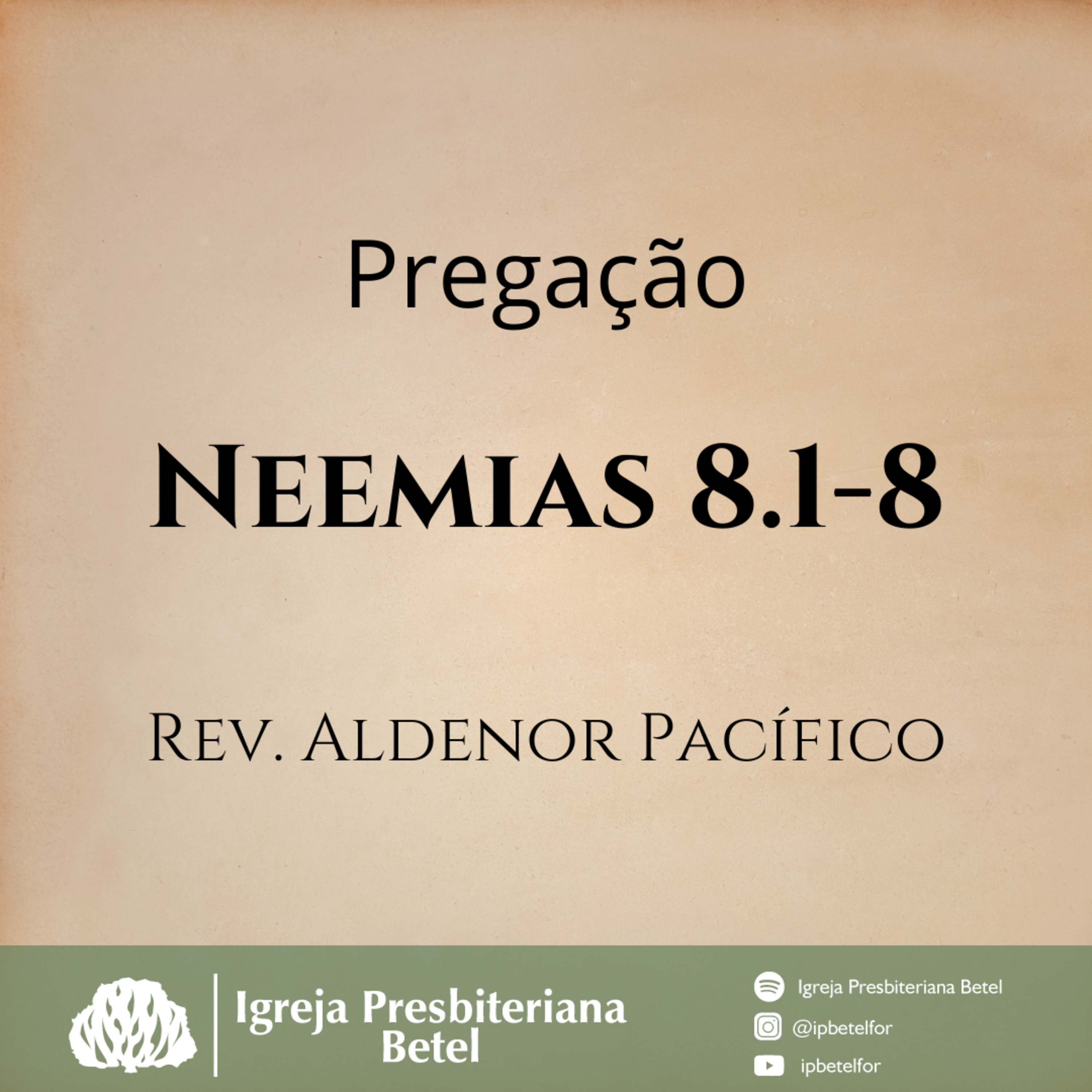 Pregação em Neemias 8.1-8 | Rev. Aldenor Pacífico episode artwork