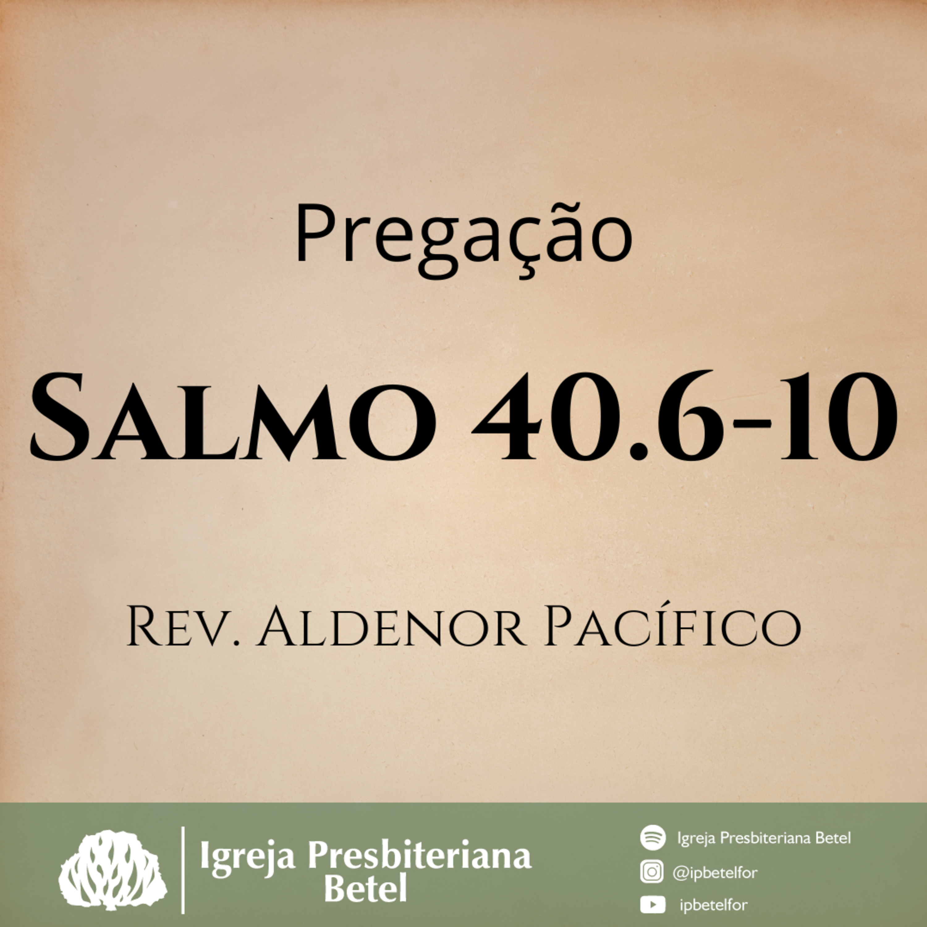 Pregação em I Coríntios 3.16-17| Rev. Aldenor Pacífico episode artwork