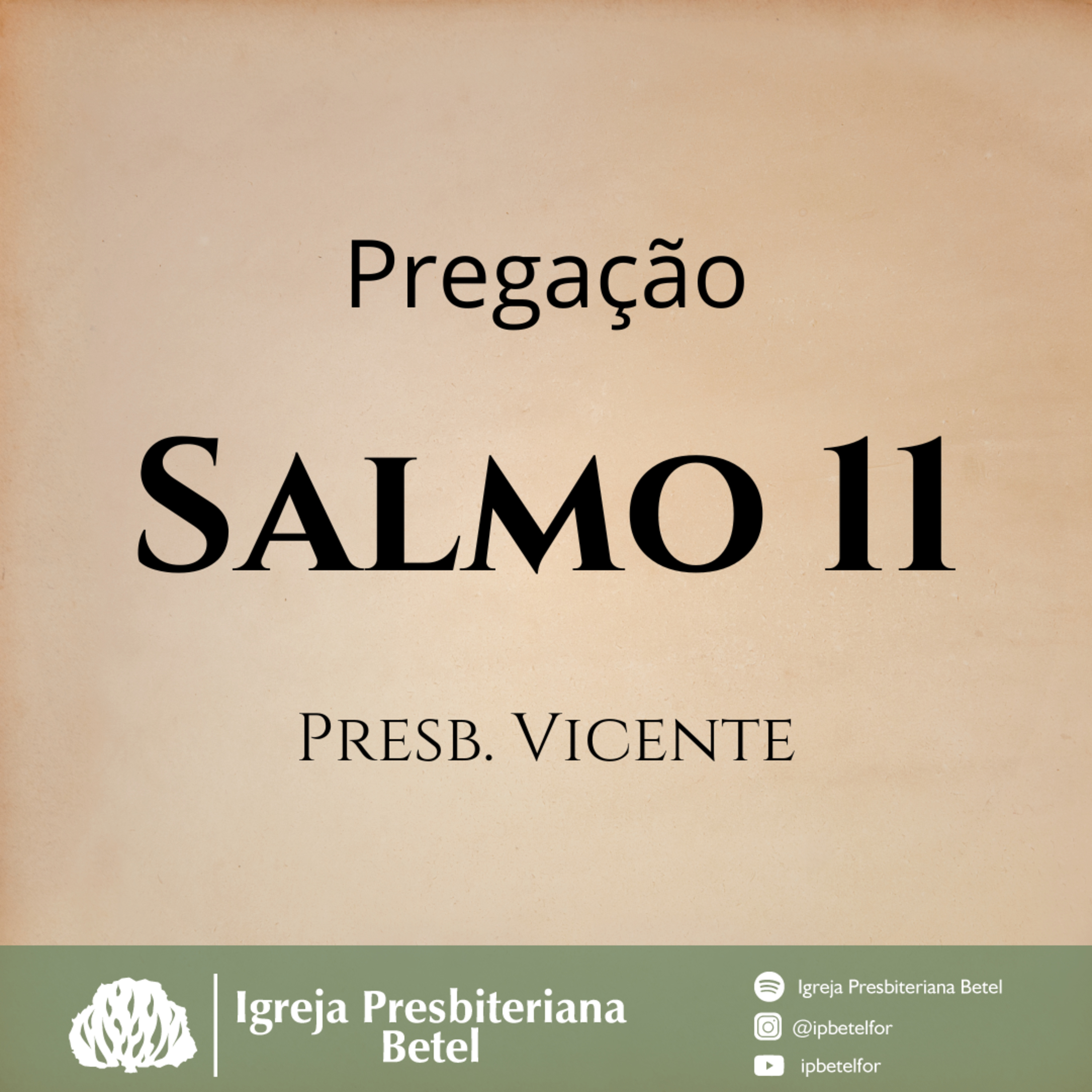 Pregação em Salmo 11 | Presb. Vicente  episode artwork