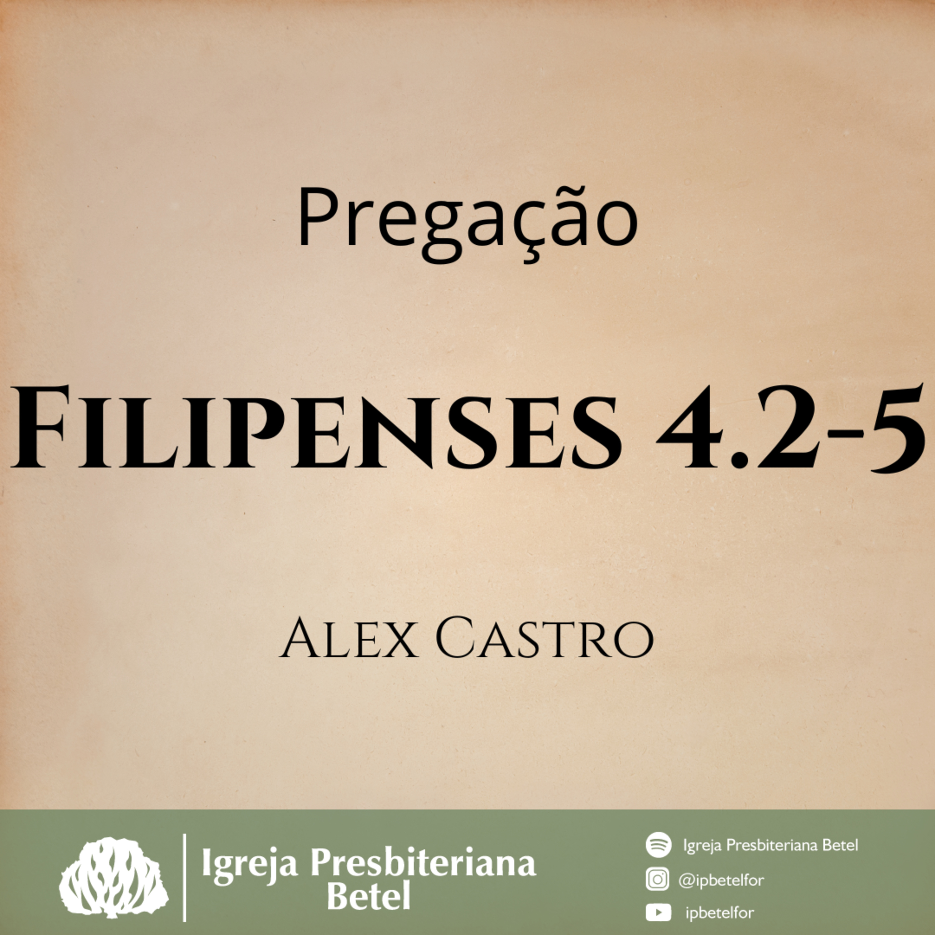Pregação em Filipenses 4.2-5 | Alex Castro episode artwork