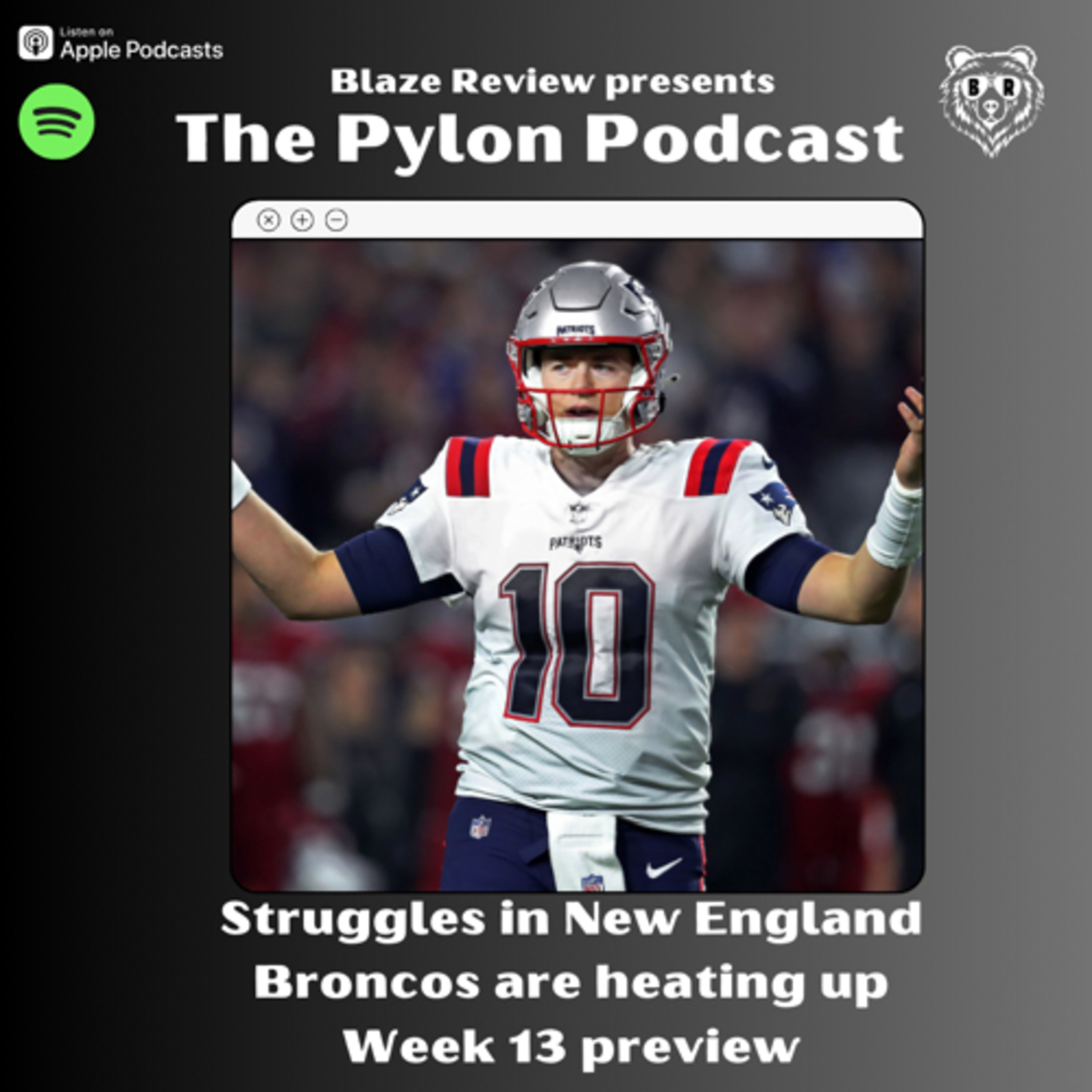 Pylon Podcast- New England Struggles, Are the Broncos legit?, Week 13 preview  episode artwork