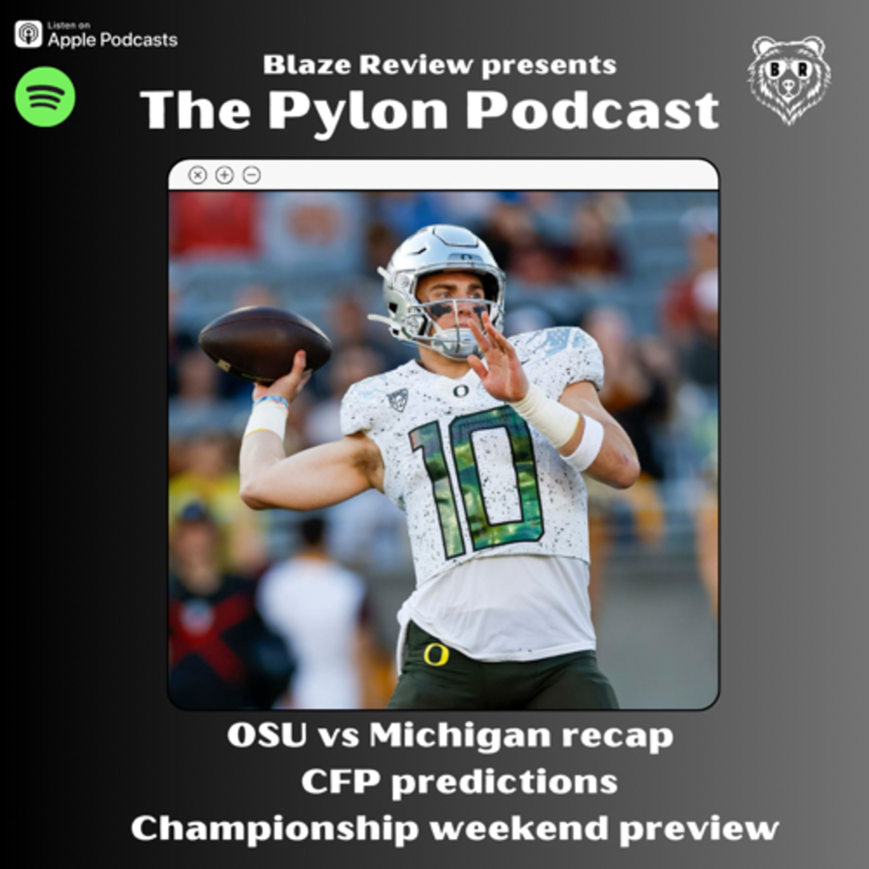 Pylon Podcast- Michigan beats Ohio State, CFP predictions, Championship weekend preview  episode artwork
