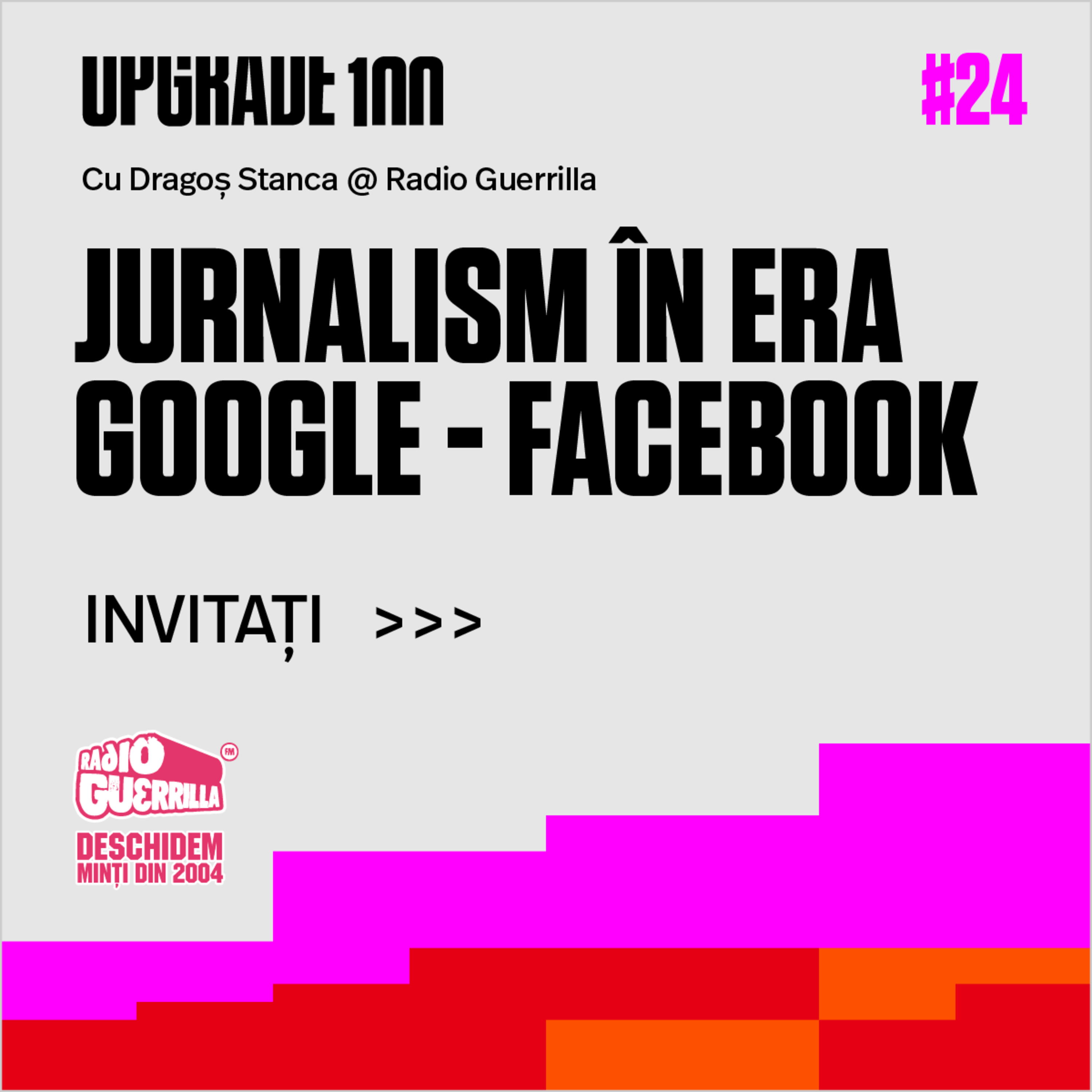 #24 JURNALISM ÎN ERA GOOGLE-FACEBOOK | Claudiu Pândaru - Republica.ro si Ștefan Mako - Inclusiv.ro + Orlando Nicoară - News.ro, Alex Visa - Group M, Mihai Tradafir - Universal McCann episode artwork