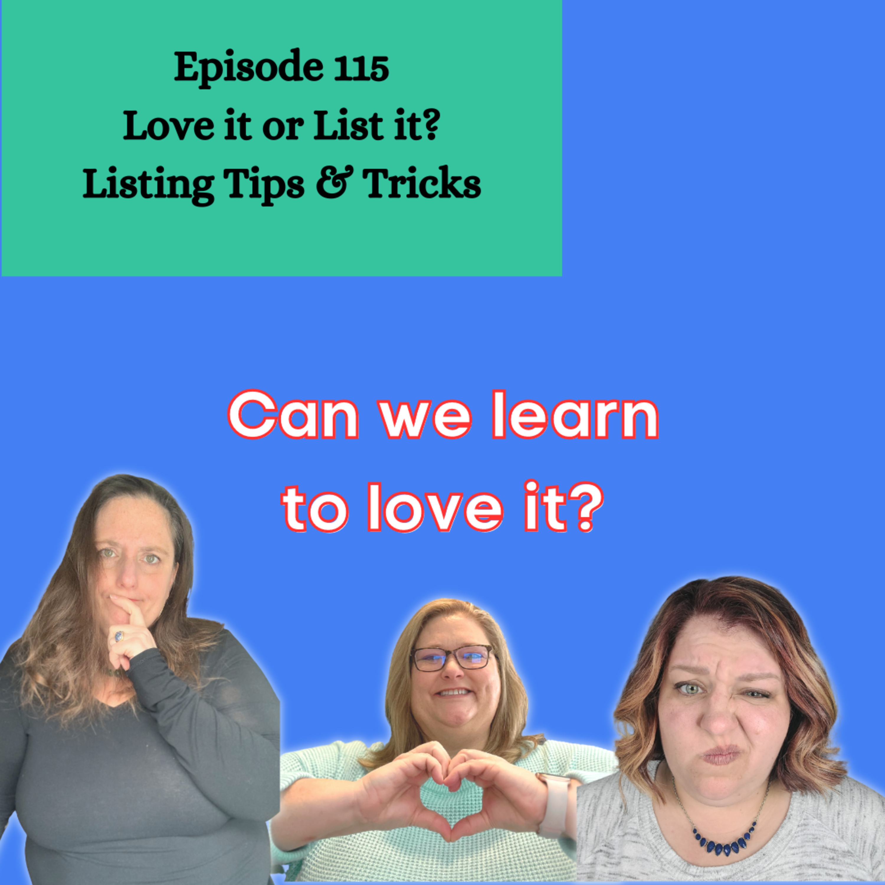 Episode 115. Love it or List It! Tips and Tricks for Listing Inventory and Loving It! (S3.E11) episode artwork