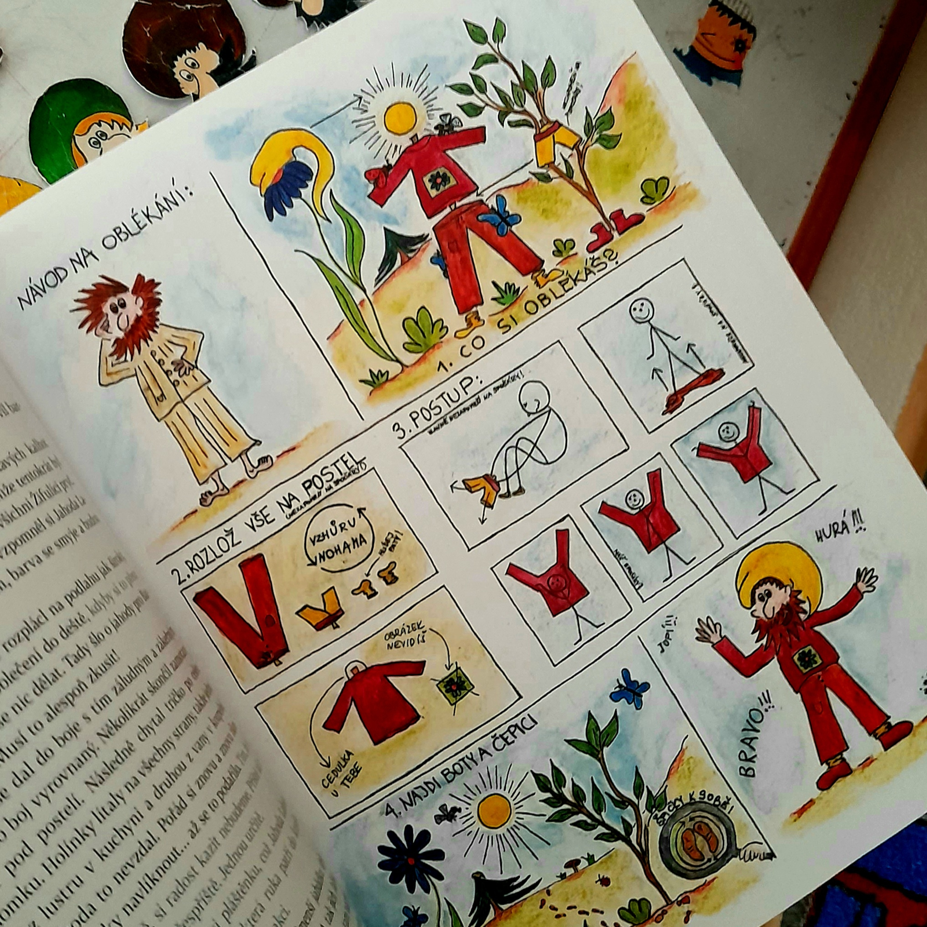 O tom, jak se Jahoda Lahoda naučil sám oblékat