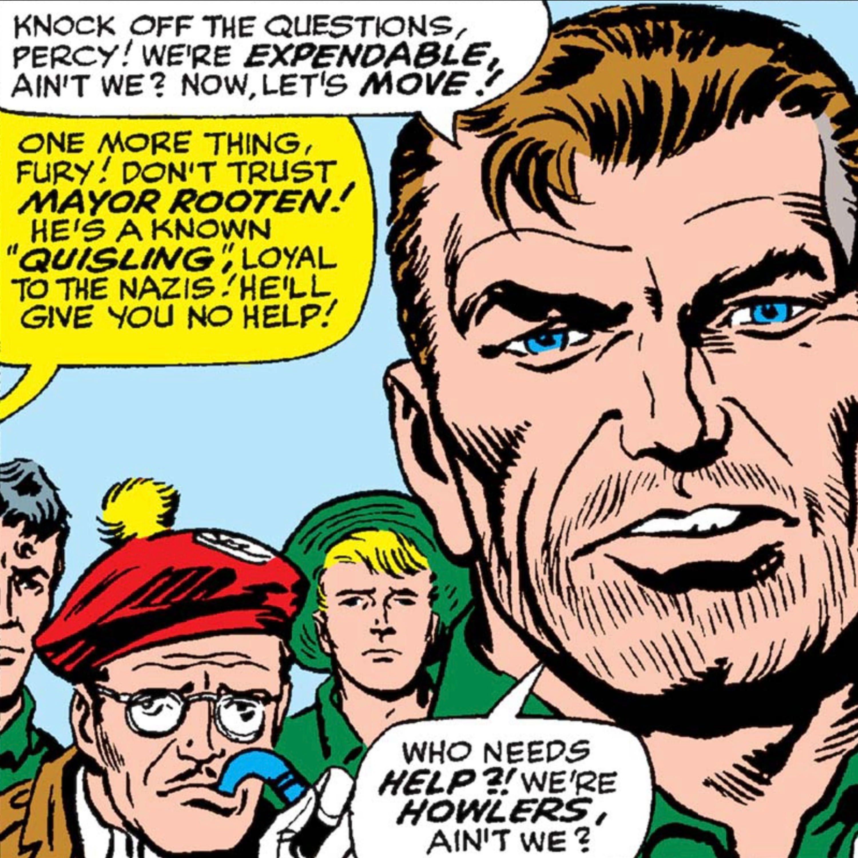THE KIDS PRESENT KUDOS KIRBY - SGT. FURY and His Howling Commandos Issue #15 episode artwork