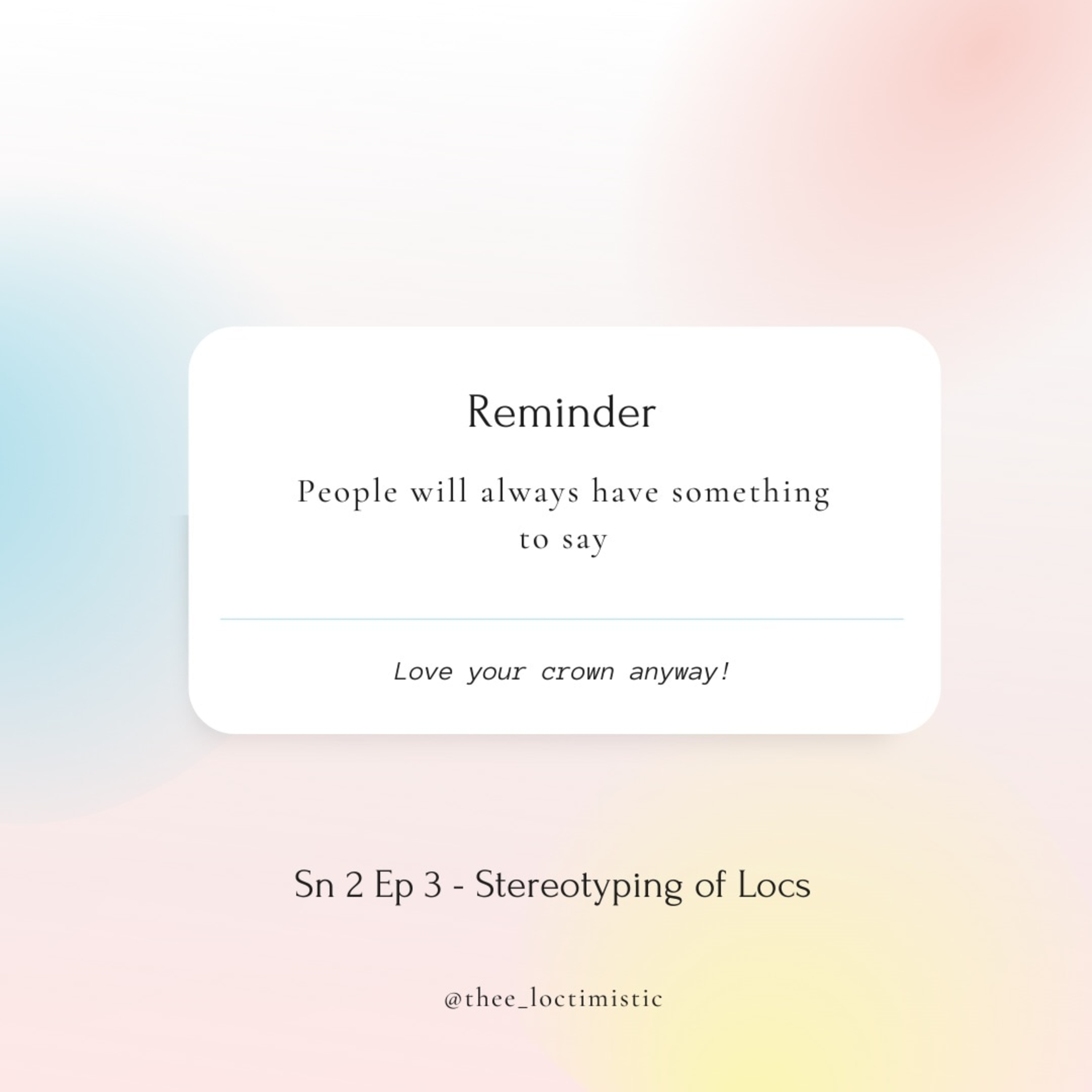 Thee Loctimistic