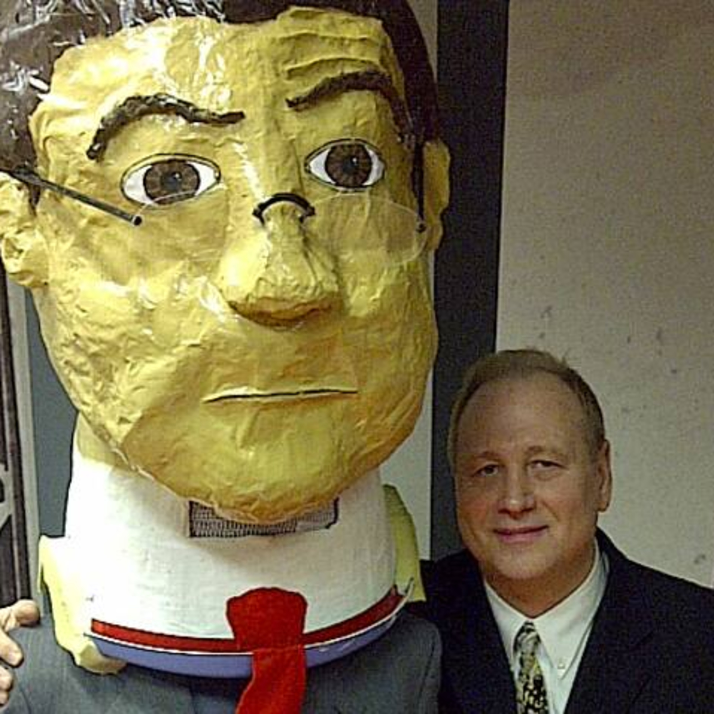 STEPHEN COLBERT PAPER MACHE episode artwork
