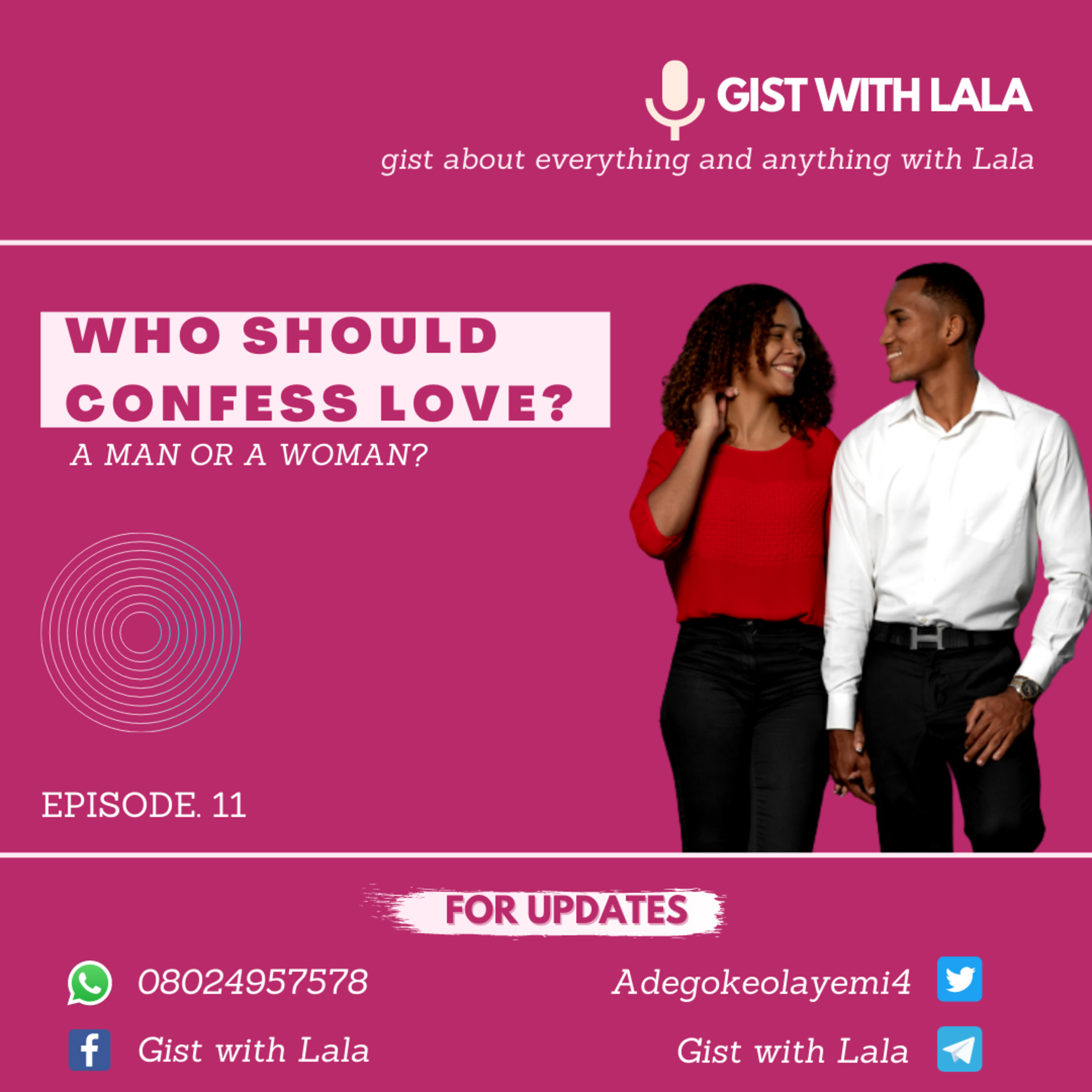 WHO SHOULD CONFESS LOVE? A MAN OR A WOMAN?