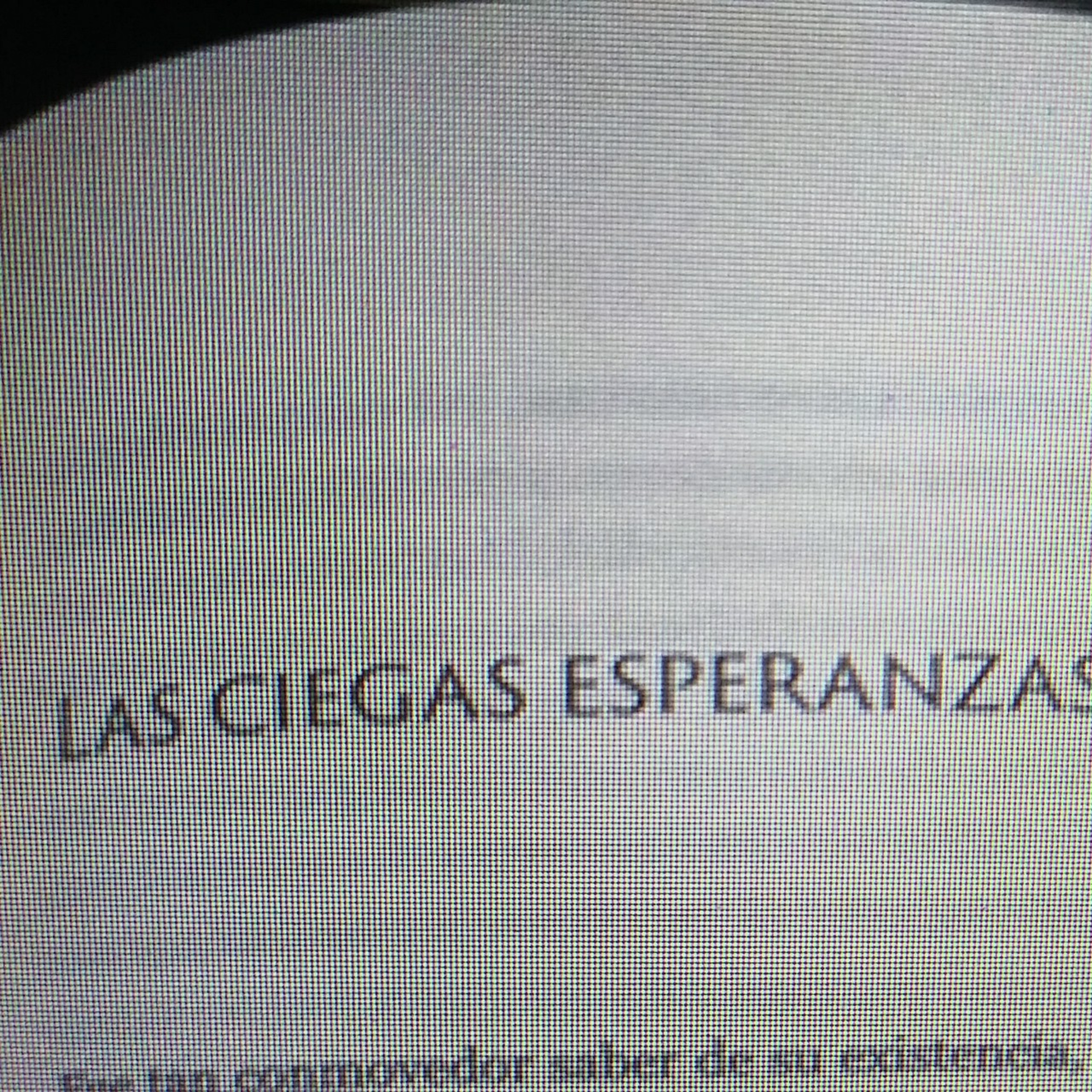 Ciegas esperanzas episode artwork