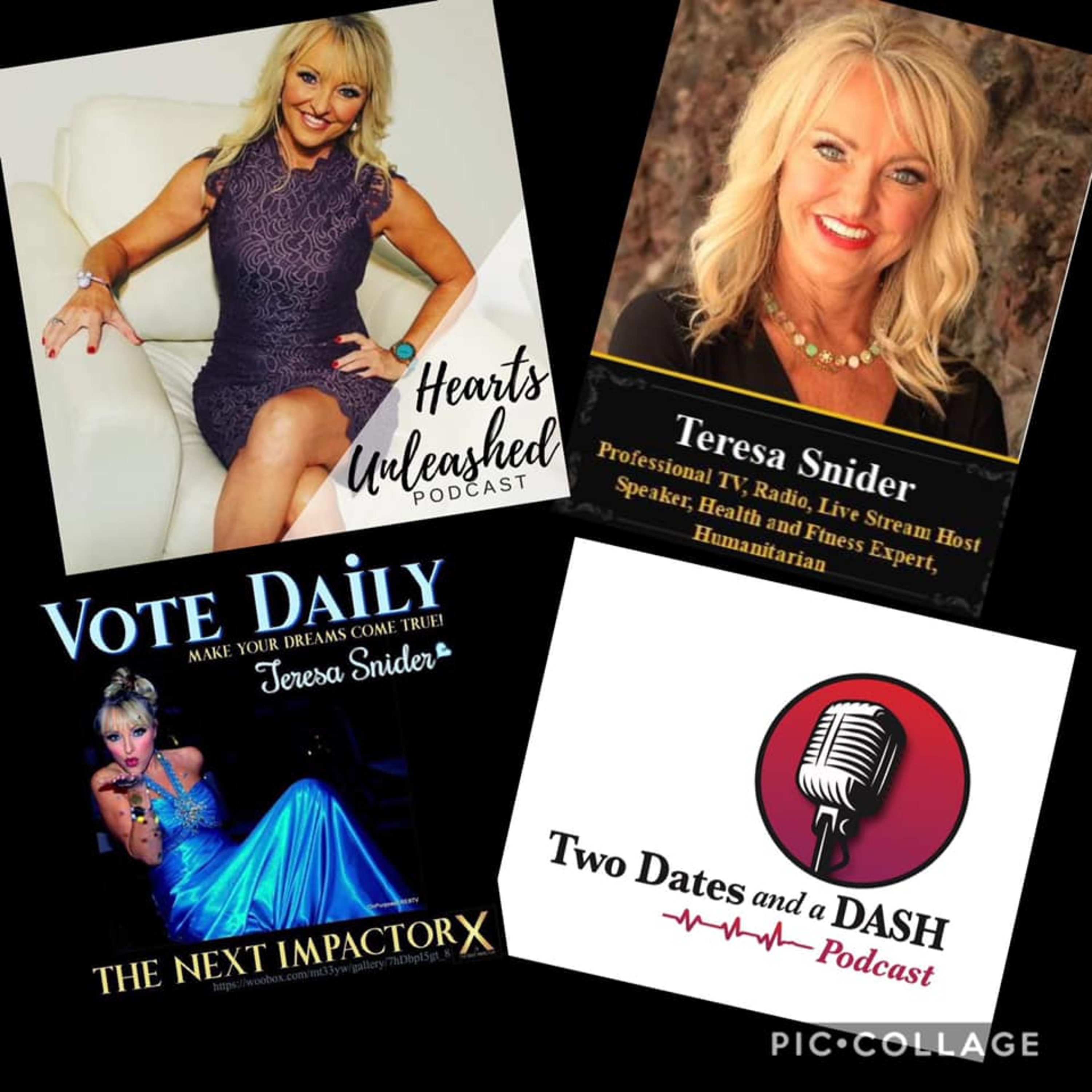 Two Dates and a Dash Podcast Episode 53: Speaker, TV, Radio and Podcast Host, Teresa Snider