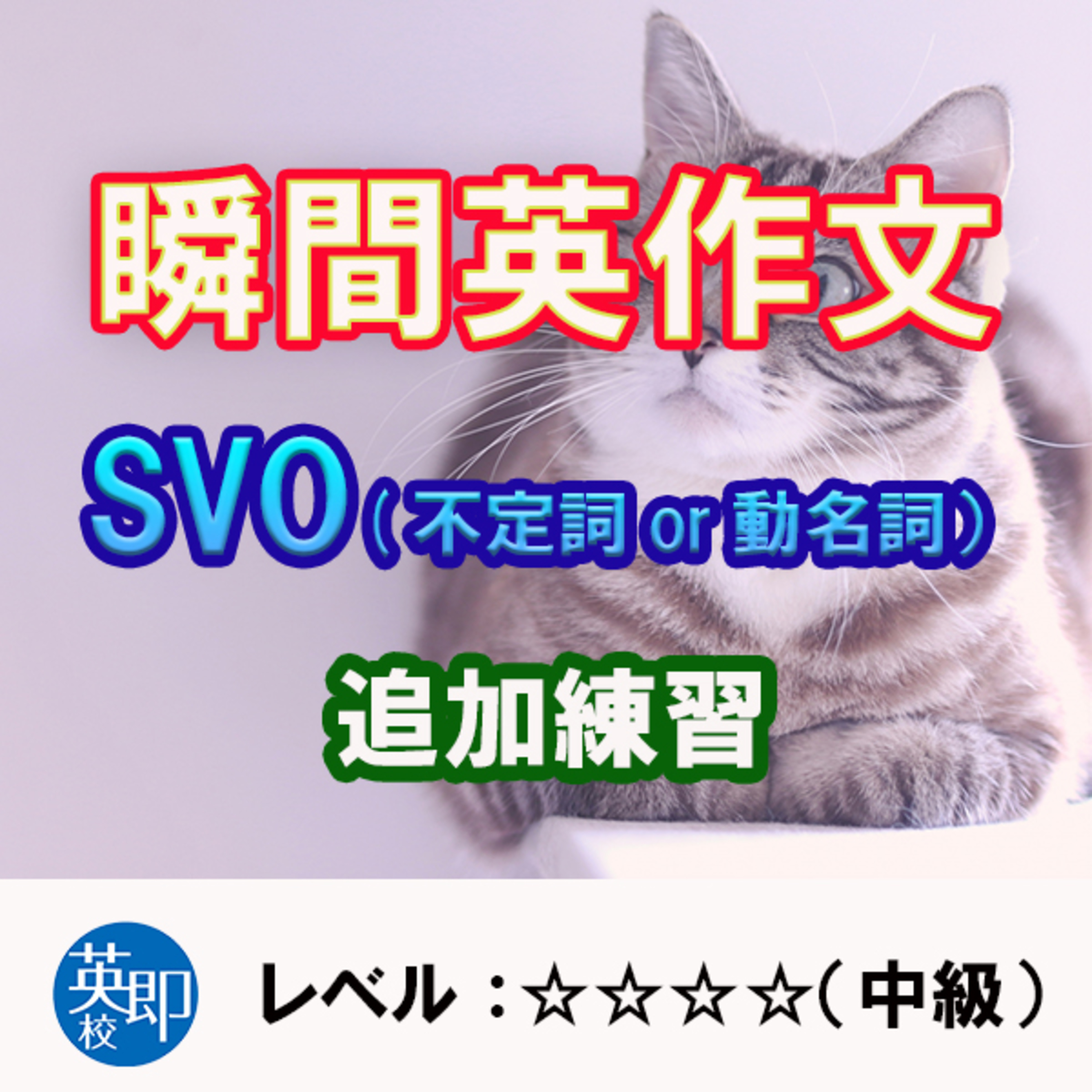 SVO(不定詞or動名詞）練習（☆☆☆☆） episode artwork