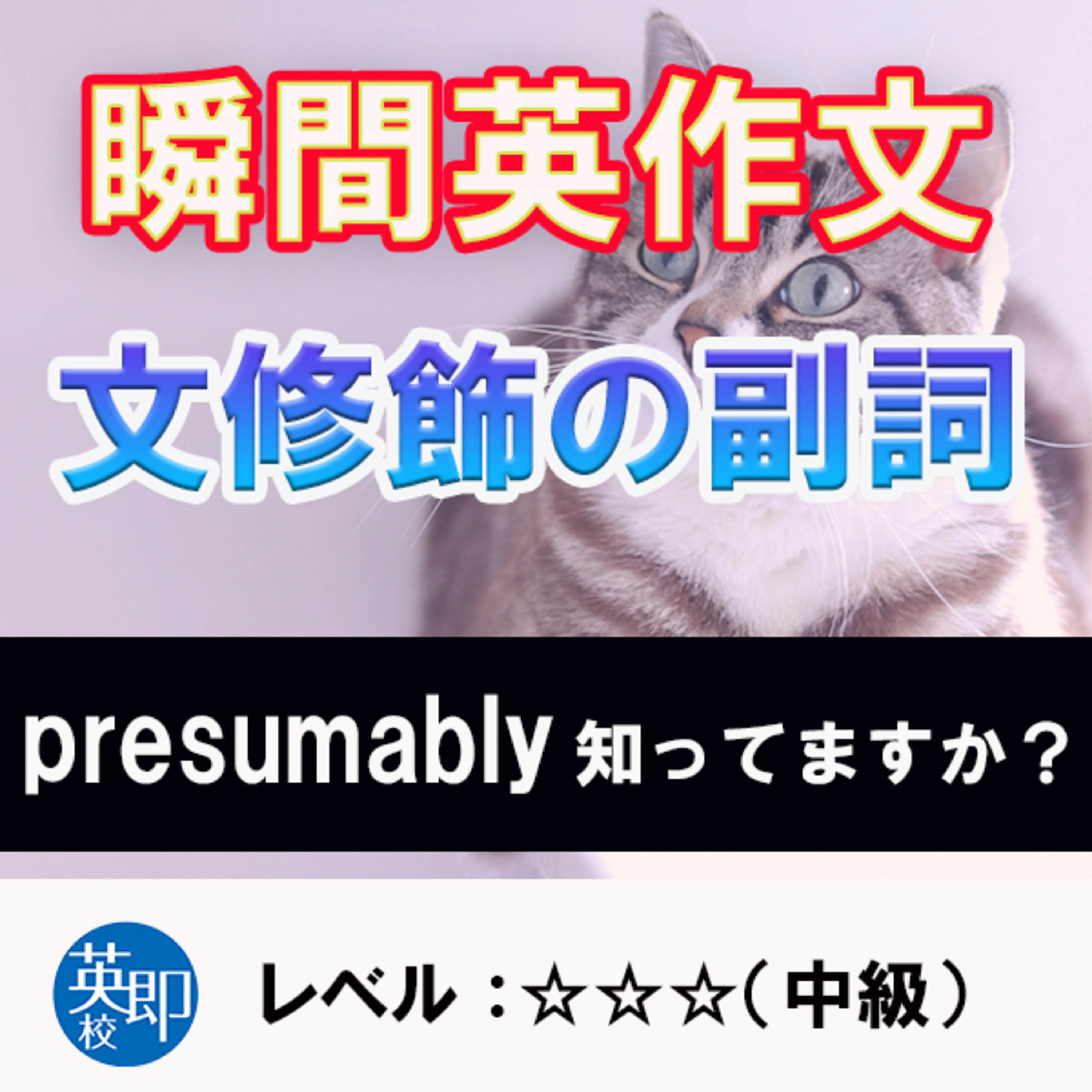 (新）文修飾の副詞（☆☆☆） episode artwork