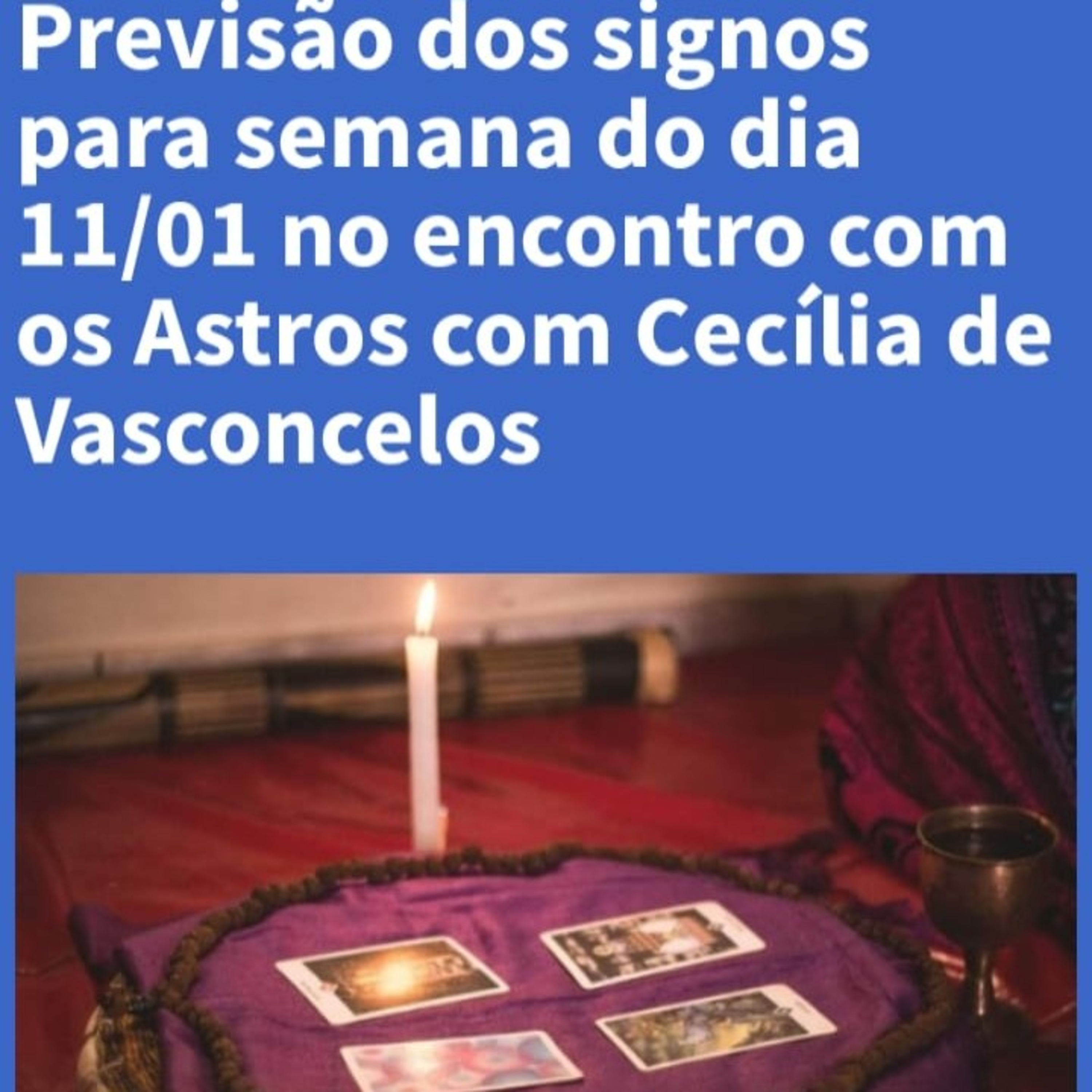 Encontro com os Astros com Cecília de Vasconcelos  episode artwork