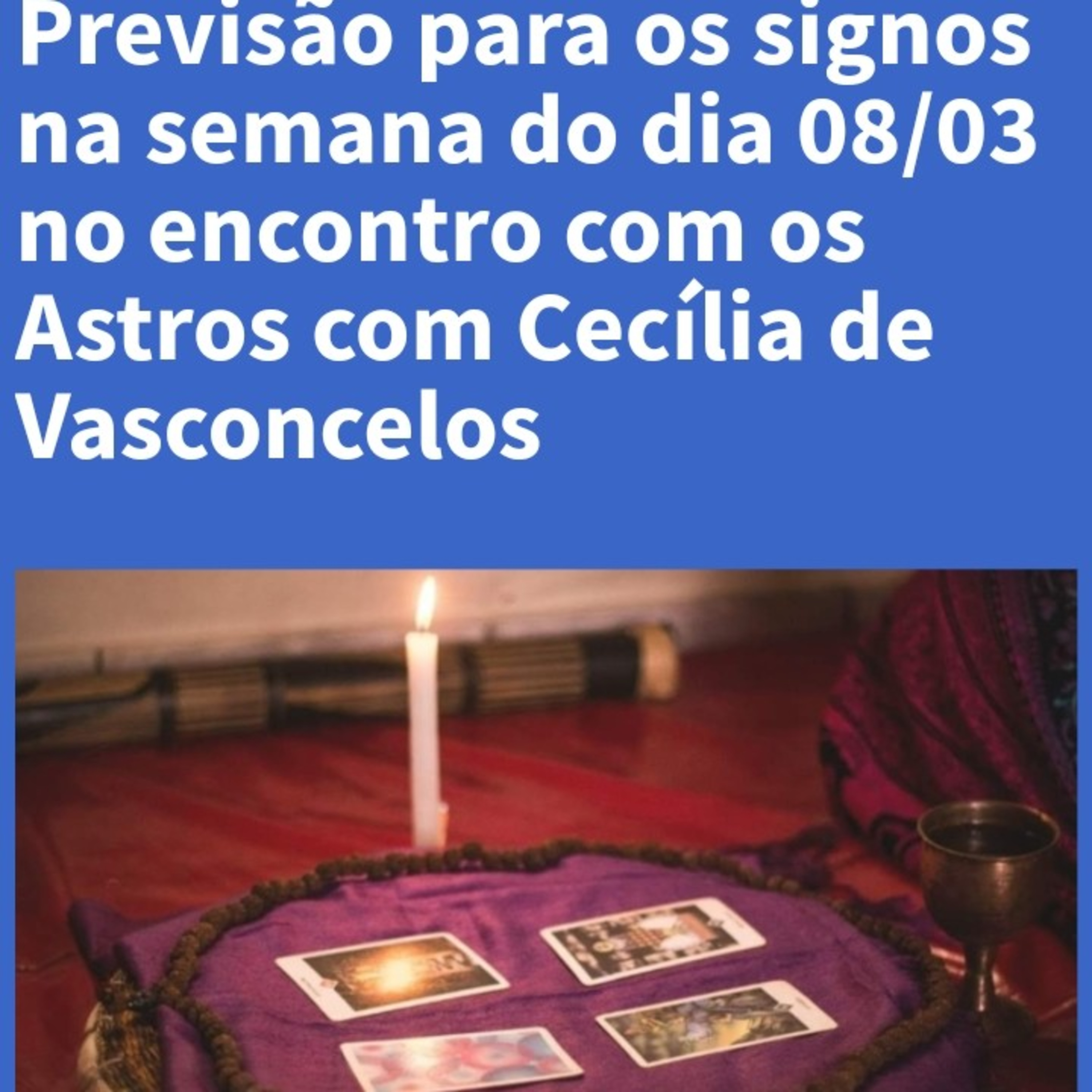 Encontro com os Astros com Cecília de Vasconcelos  episode artwork