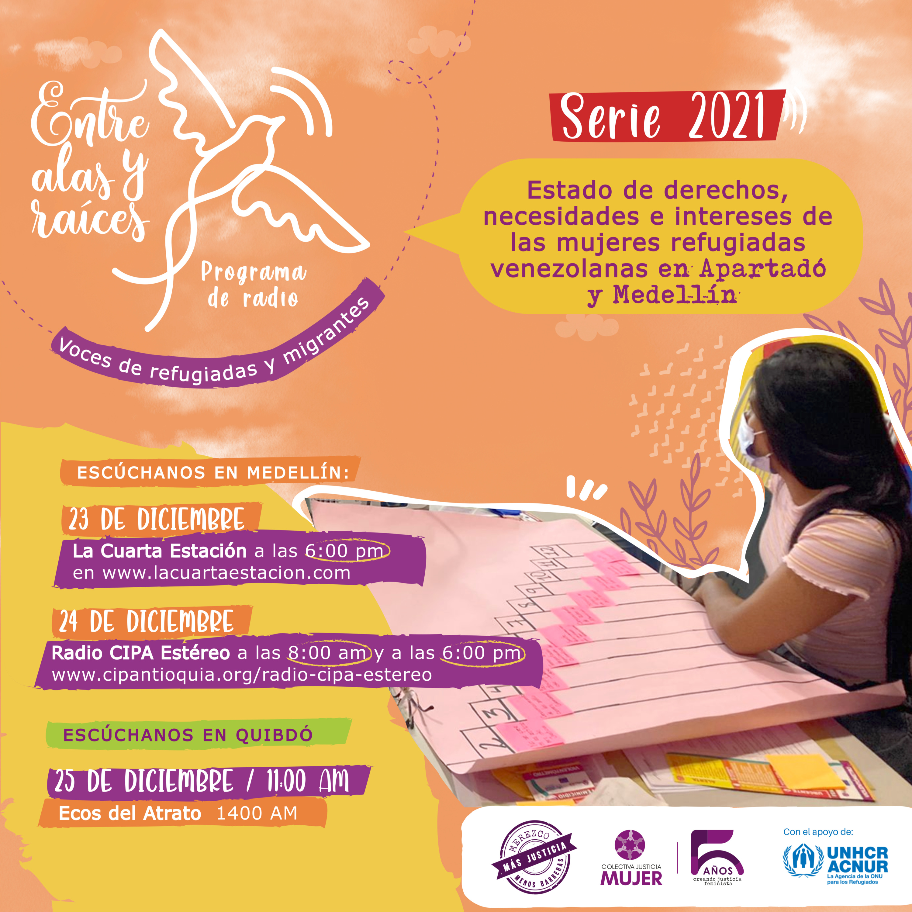 Entre Alas y Raíces: Voces de refugiadas y migrantes