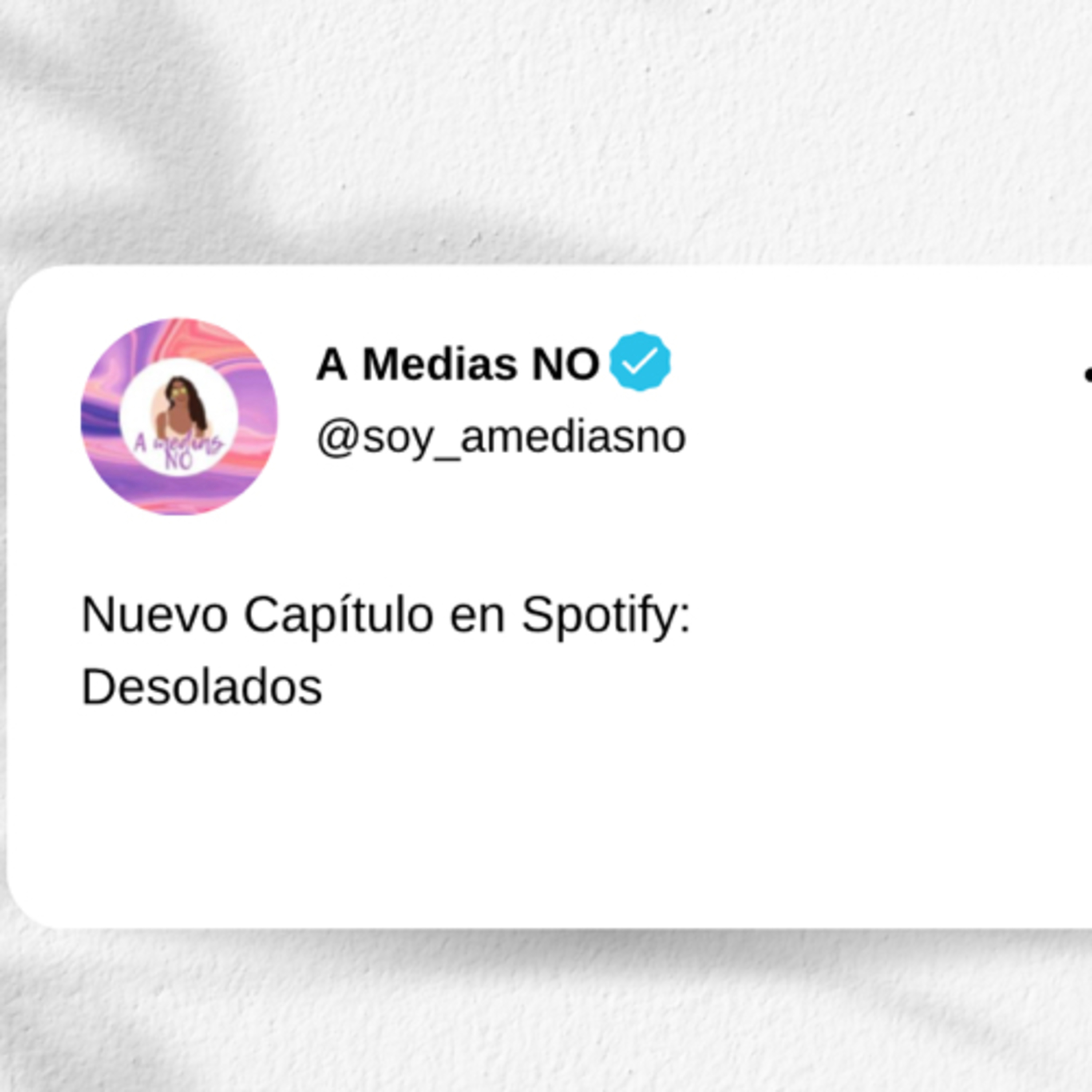 A Medias No