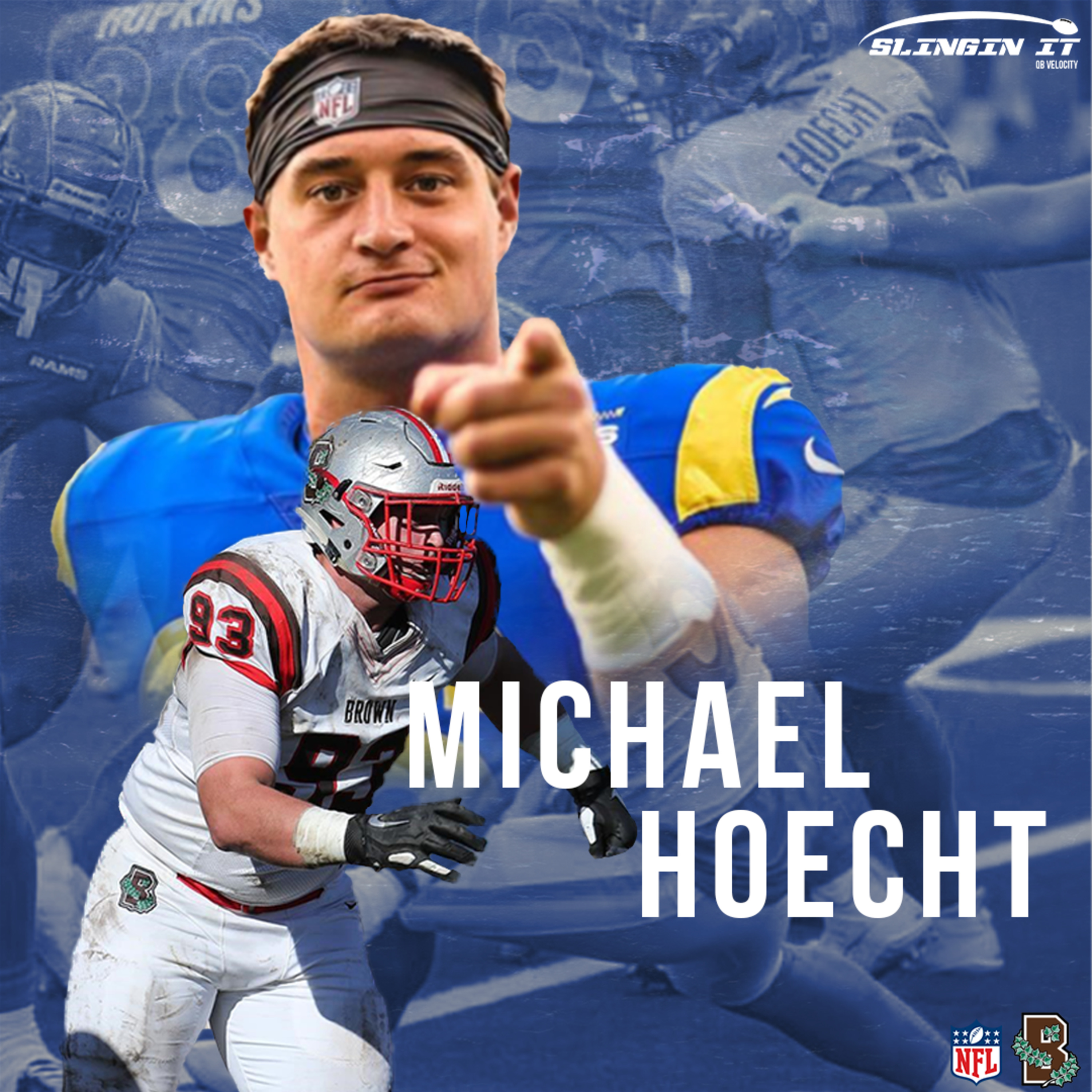 Slingin' It With QBV Season 3 Episode 7 - Mike Hoecht on Playing at Brown, Signing with the Rams, and Football in Canada episode artwork