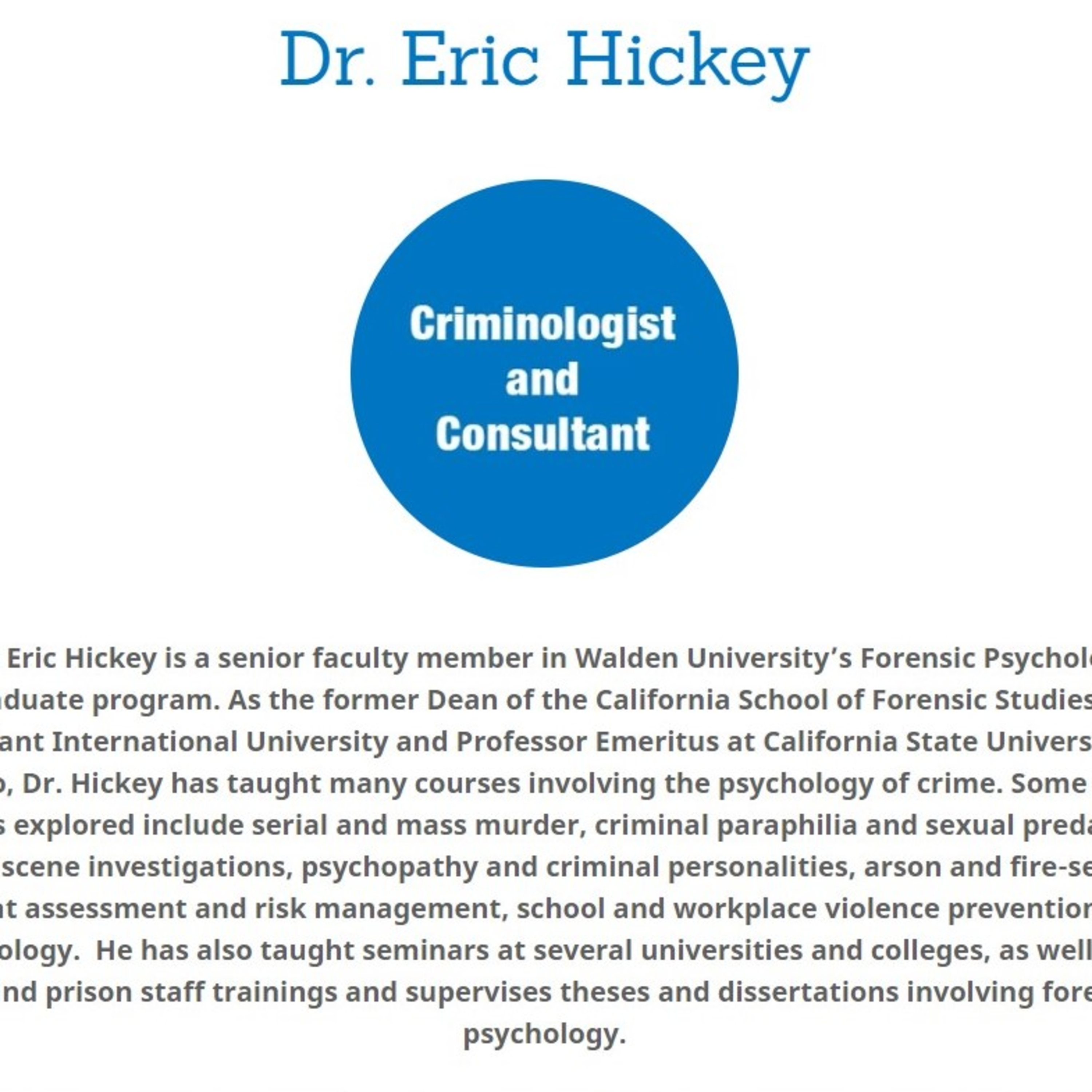 Criminal Behaviorology