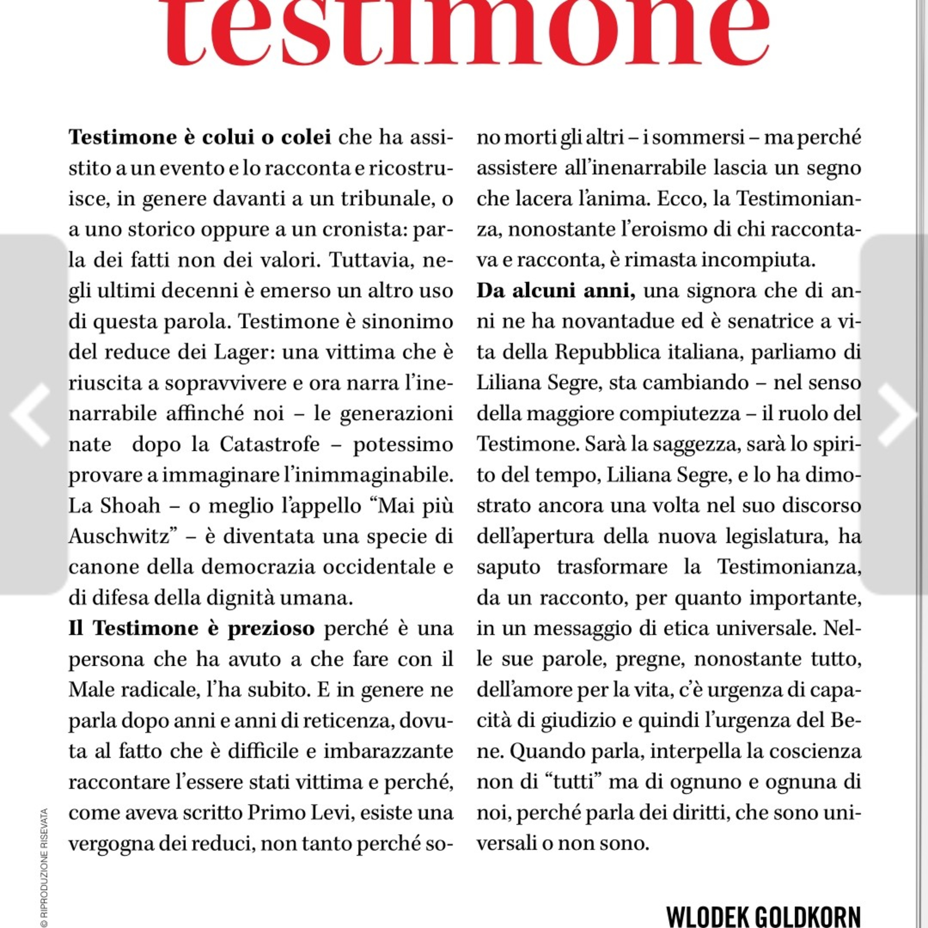 Parola del giorno: Testimone episode artwork