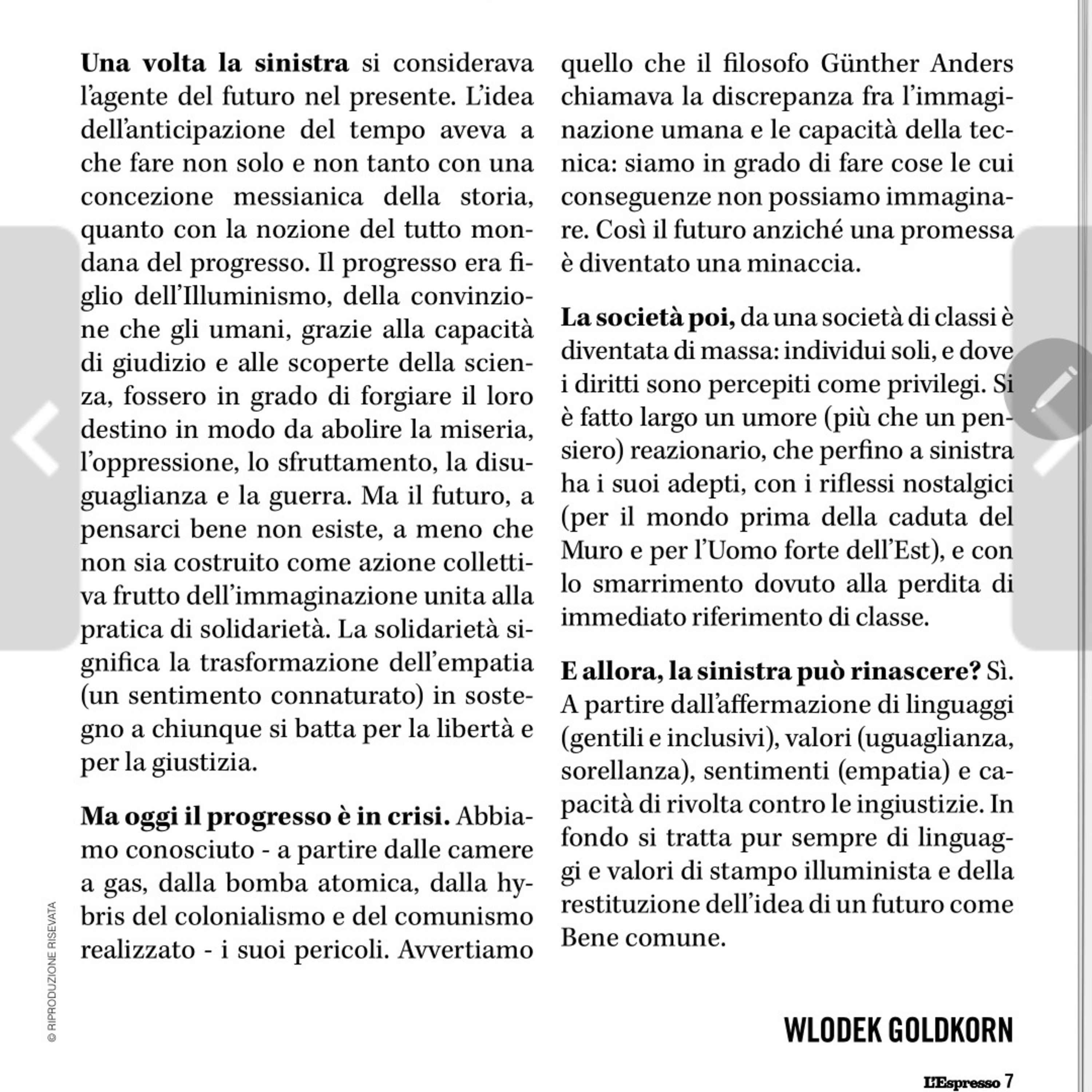 Parola del giorno: sinistra episode artwork