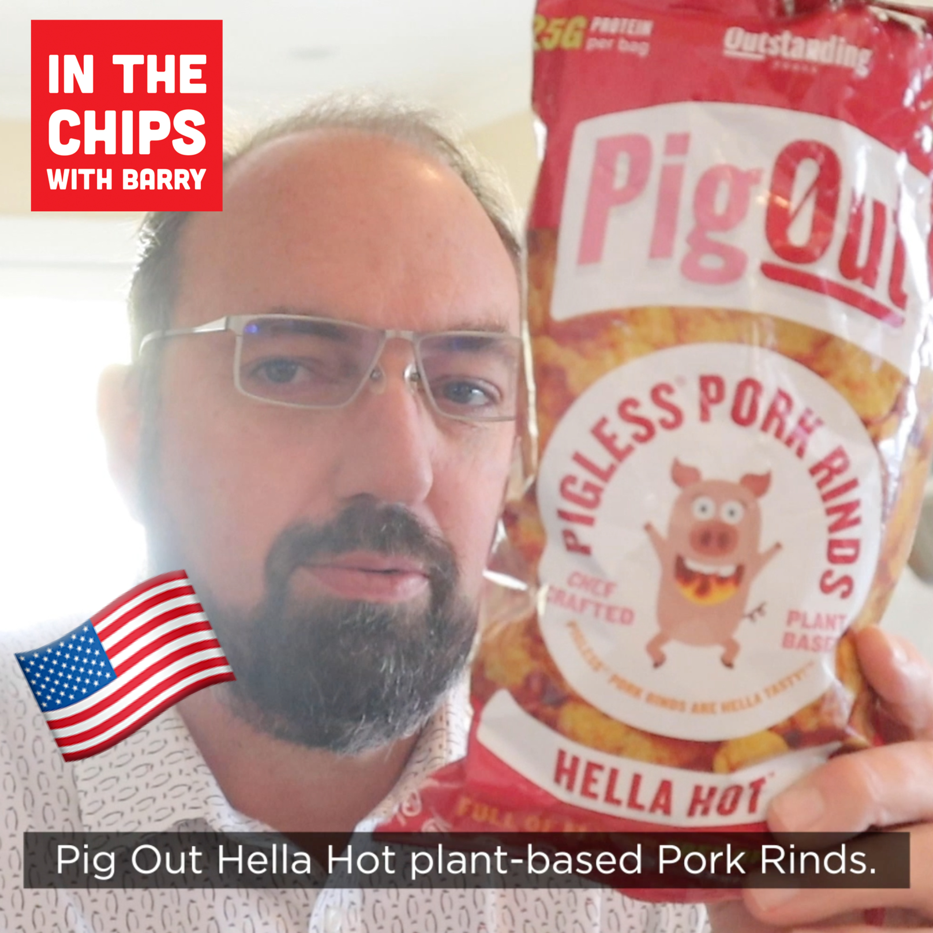 🇺🇸 Pig Out Hella Hot Pigless Pork Rinds on In The Chips with Barry episode artwork