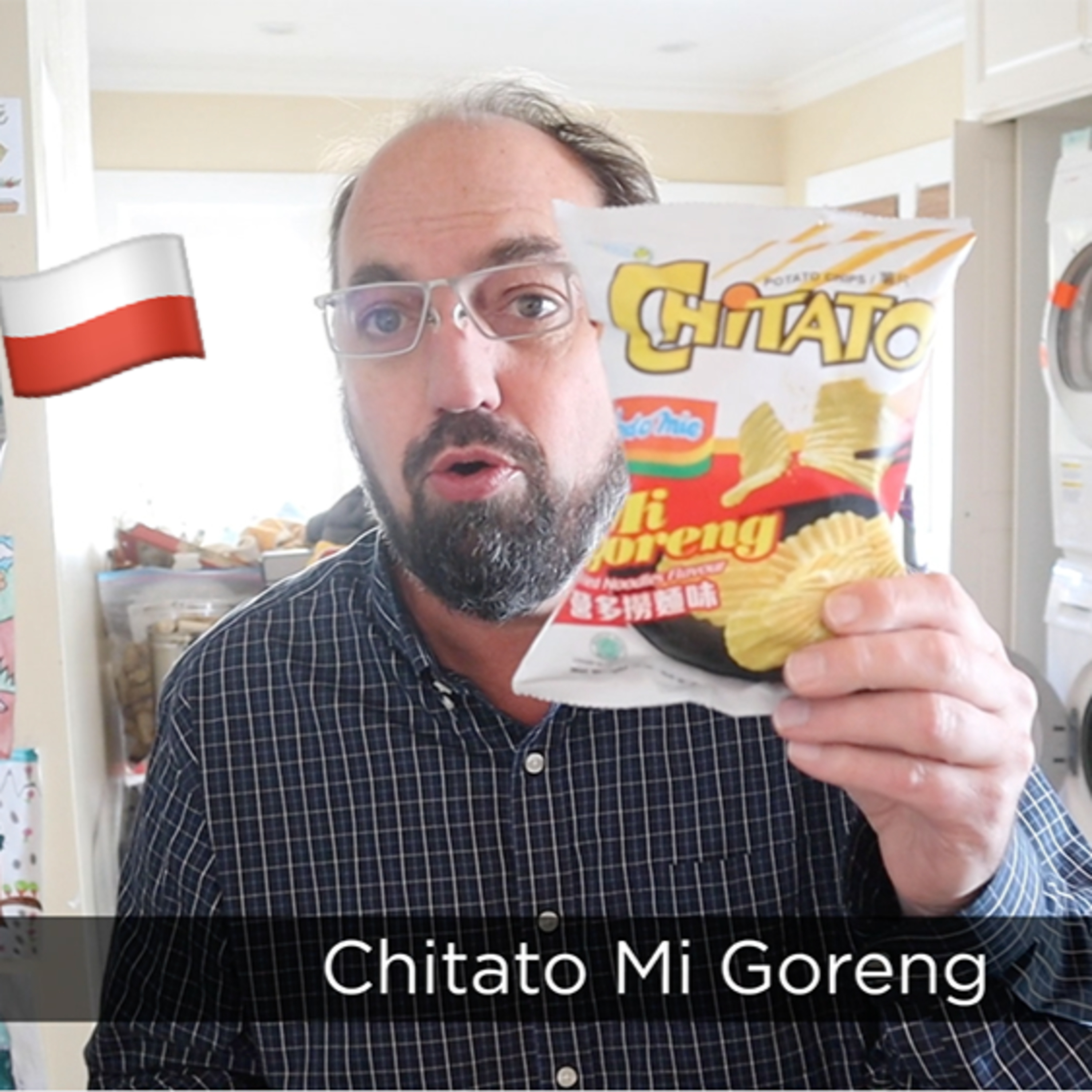 🇮🇩 Chitato Mi Goreng flavored potato chips on In The Chips with Barry episode artwork