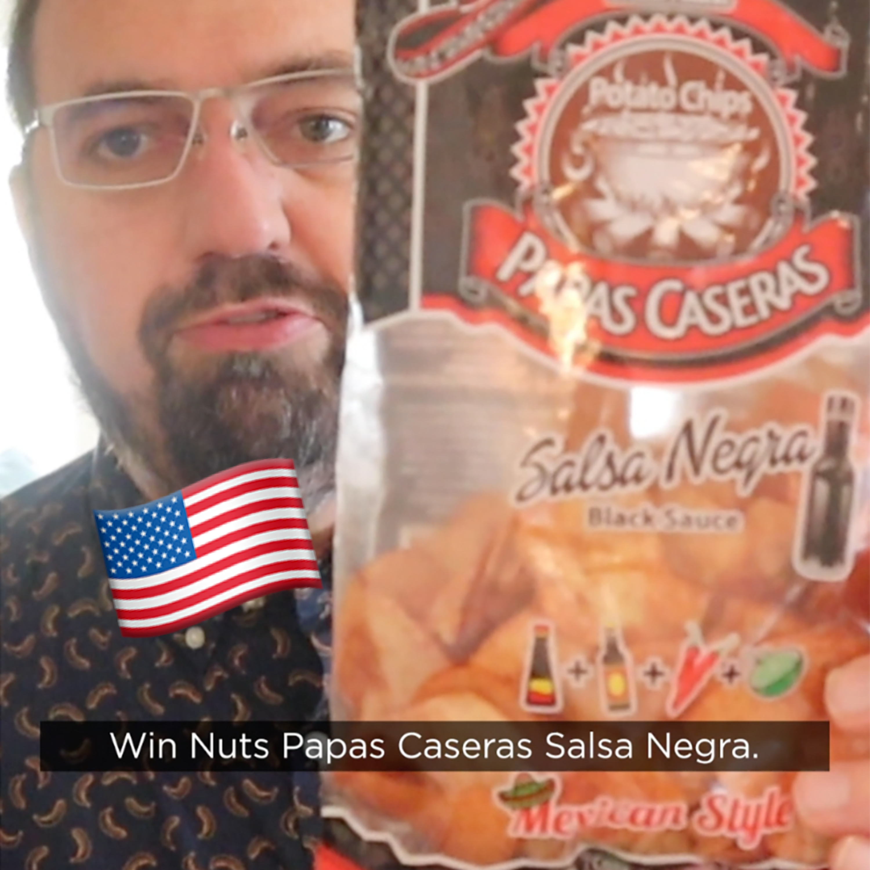 🇺🇸 Win Nuts Salsa Negra potato chips on In The Chips With Barry episode artwork