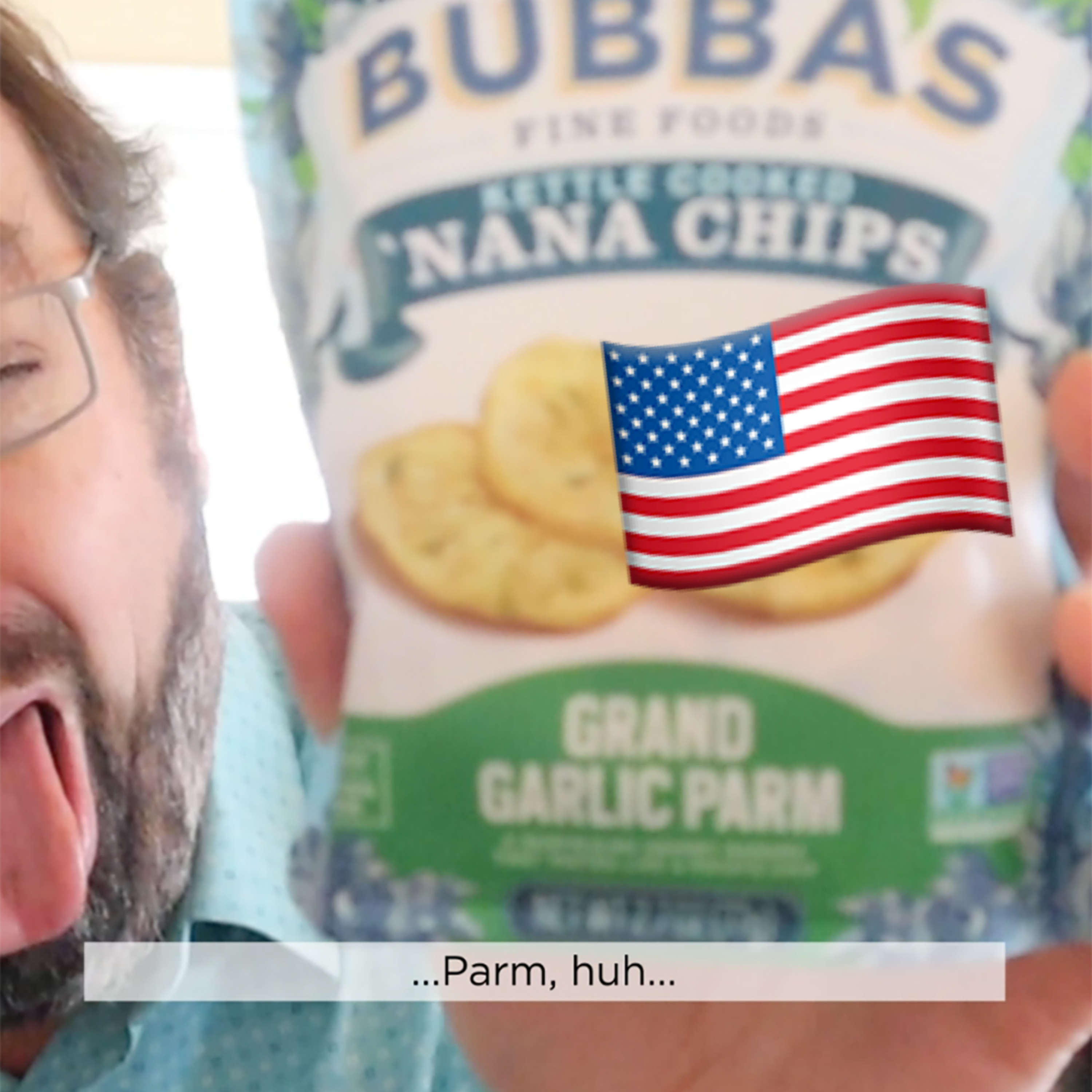 🇺🇸 Bubba’s Fine Foods ‘Nana Chips Grand Garlic Parm flavor on In The Chips With Barry episode artwork