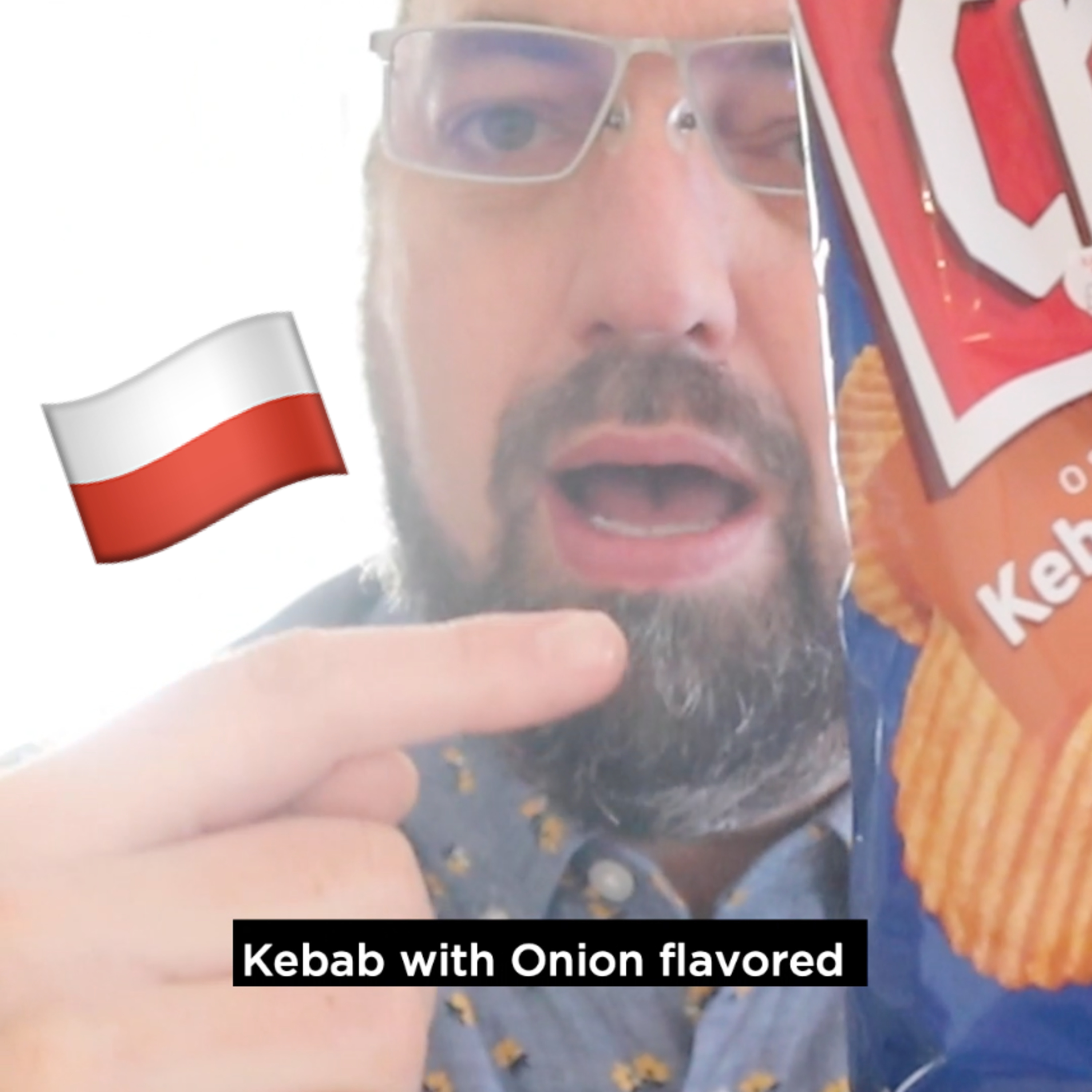 🇵🇱 Crunchips X-Cut Kebab and Onion potato chips on In The Chips With Barry episode artwork
