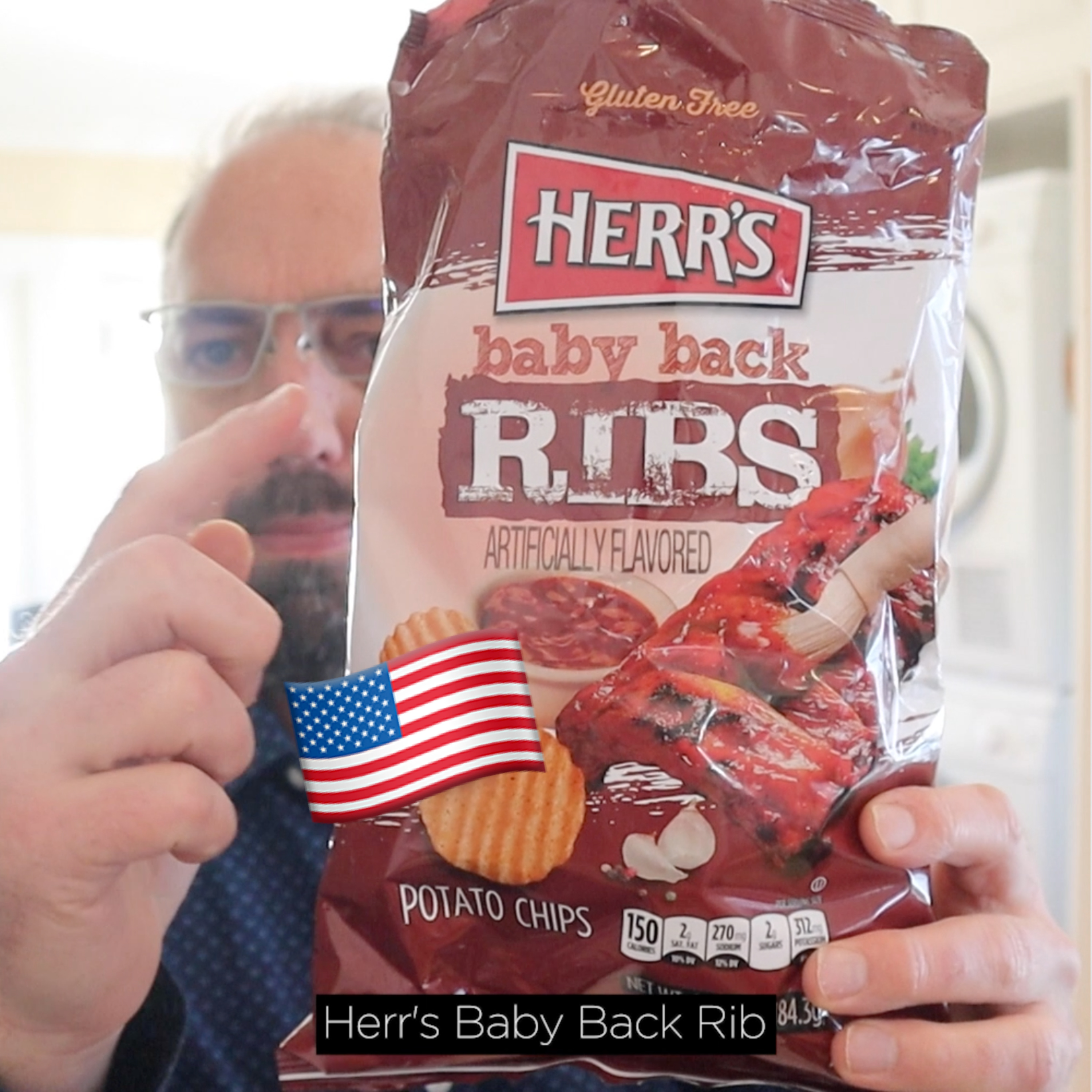 🇺🇸 Herr’s Baby Back Ribs potato chips on In The Chips With Barry episode artwork
