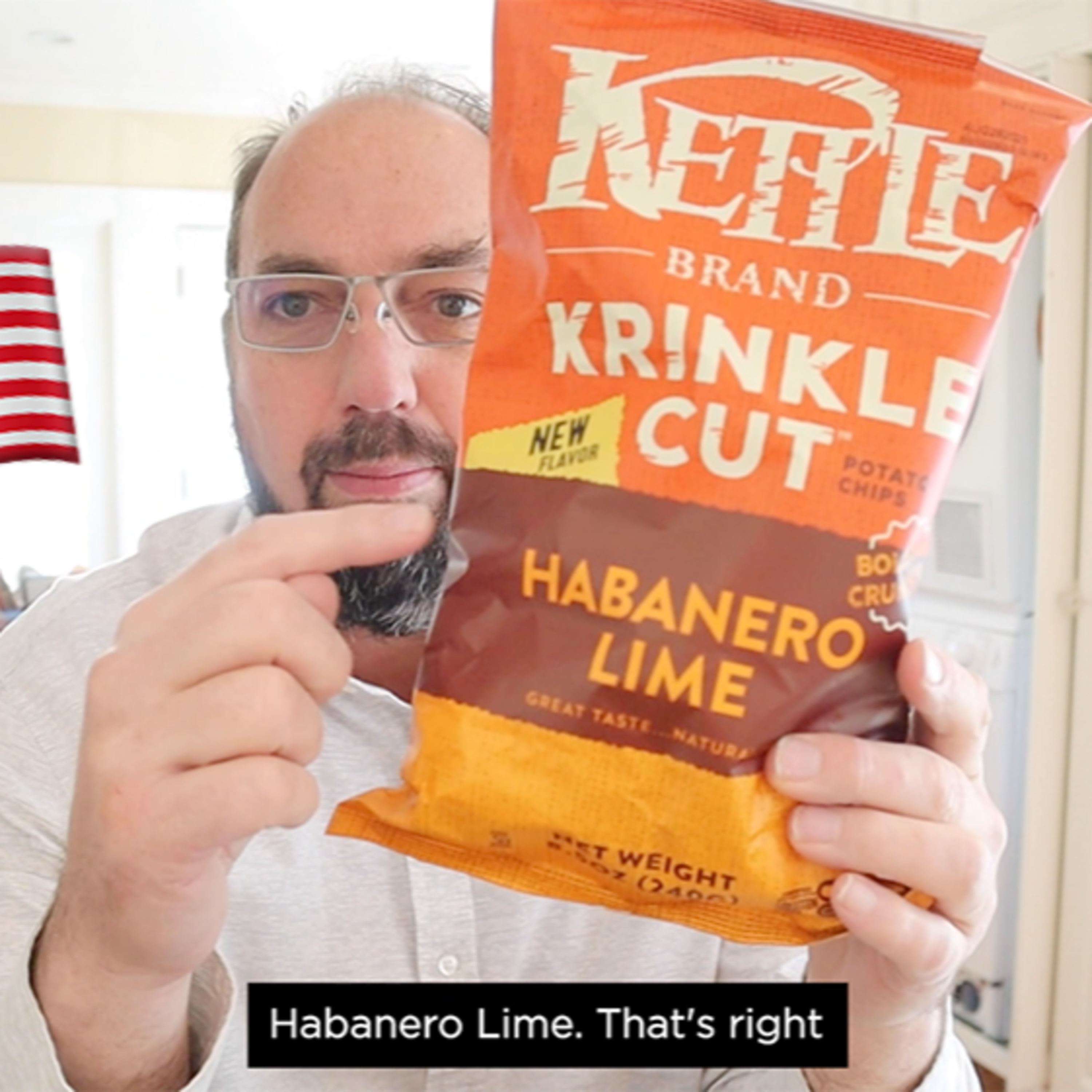 🇺🇸 Kettle Brand Habanero Lime potato chips on In The Chips with Barry episode artwork