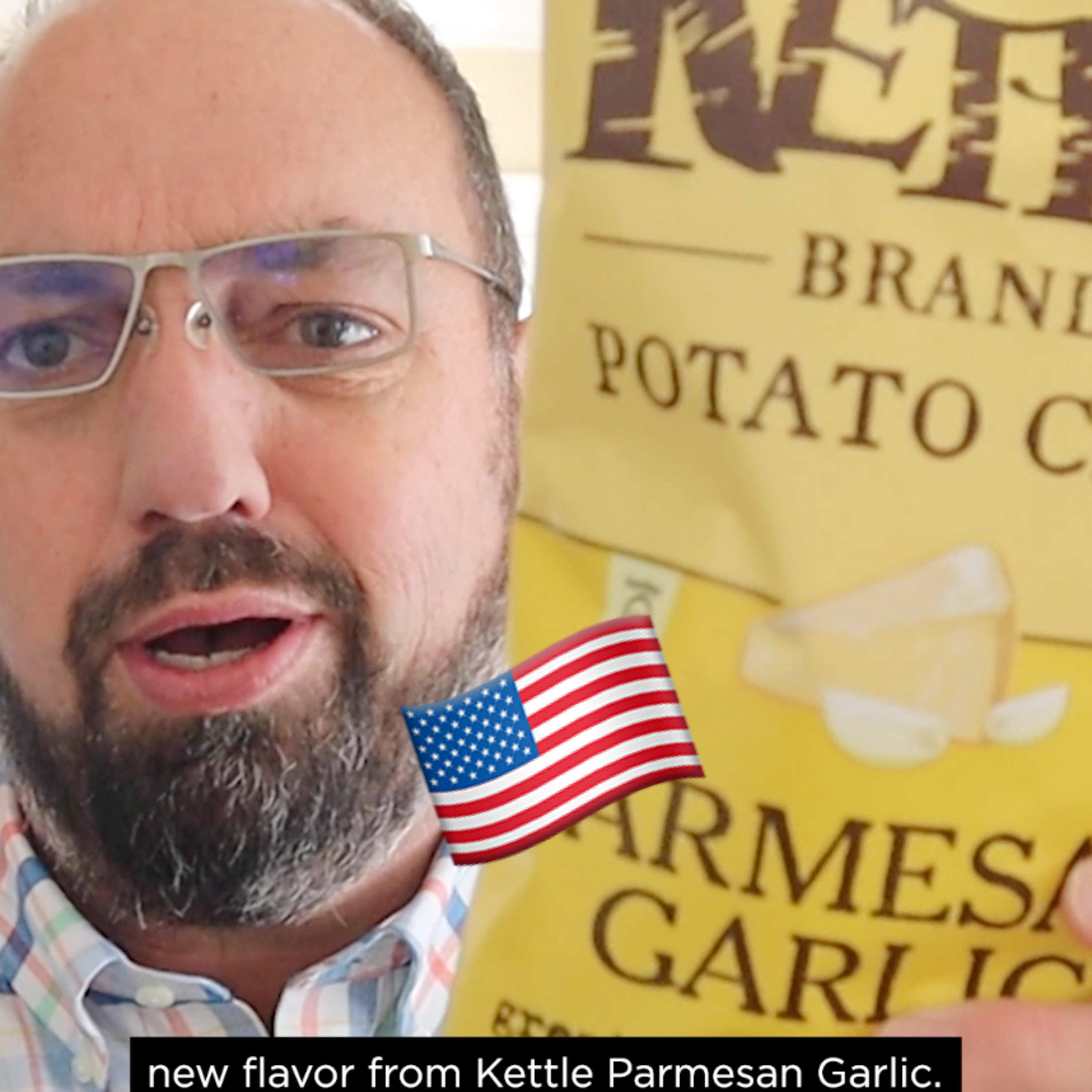 🇺🇸 Kettle Brand Parmesan Garlic potato chips on In The Chips with Barry episode artwork