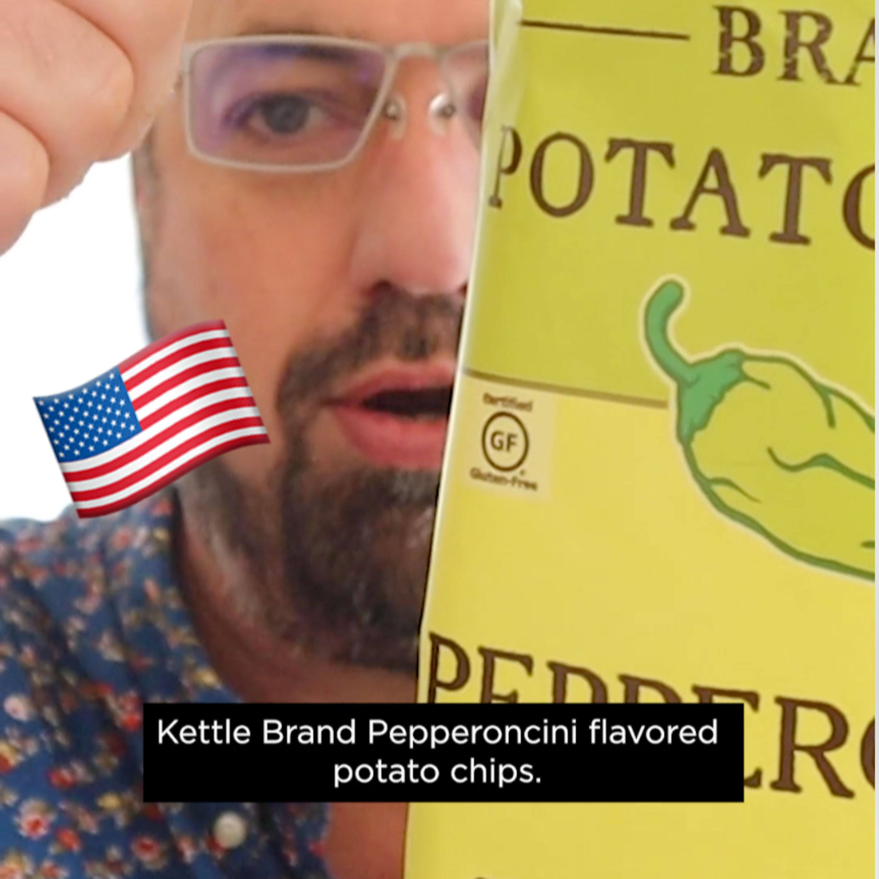 🇺🇸 Kettle Brand Pepperoncini flavored potato chips on In The Chips With Barry episode artwork