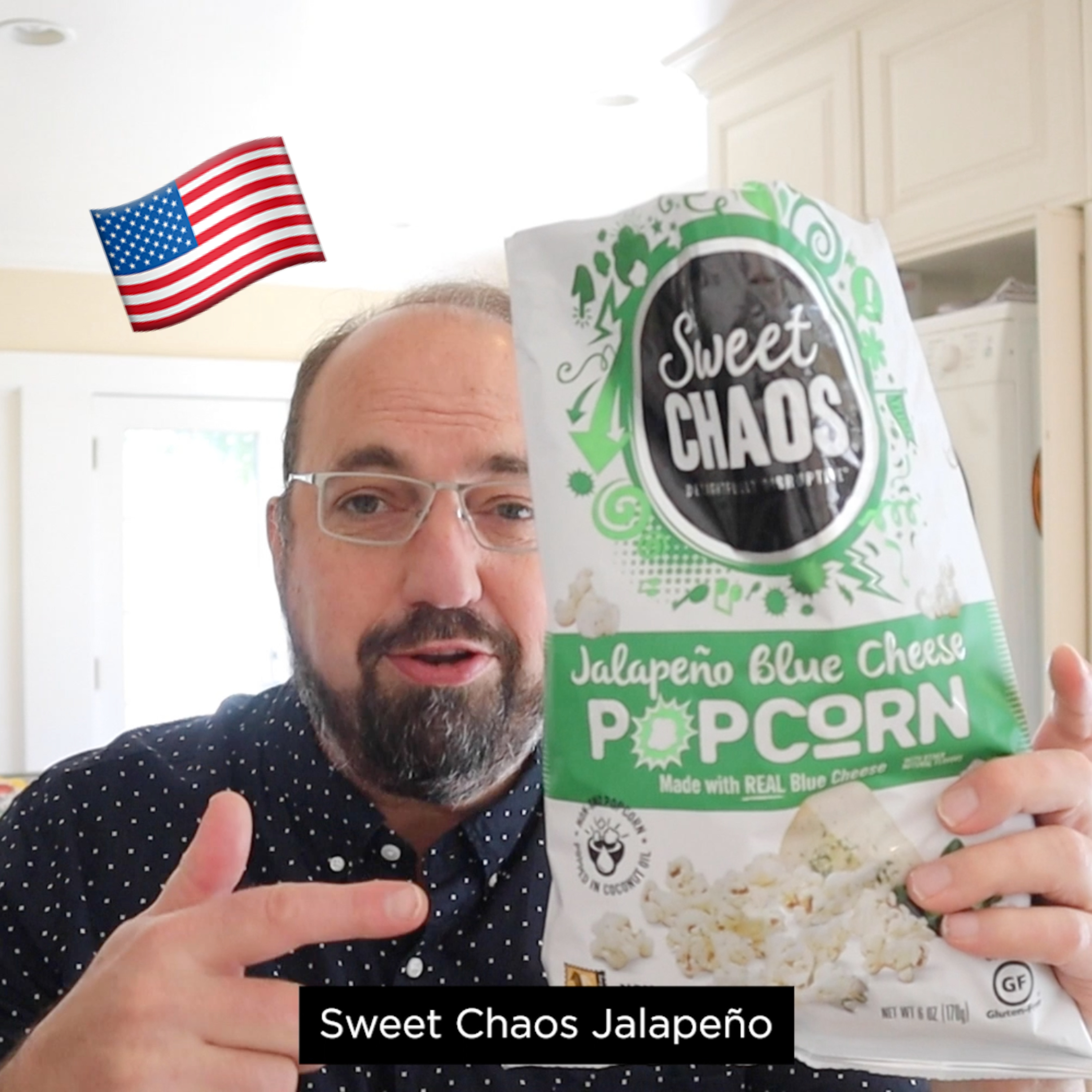 🇺🇸 Sweet Chaos Jalapeño Blue Cheese Popcorn on In The Chips with Barry episode artwork