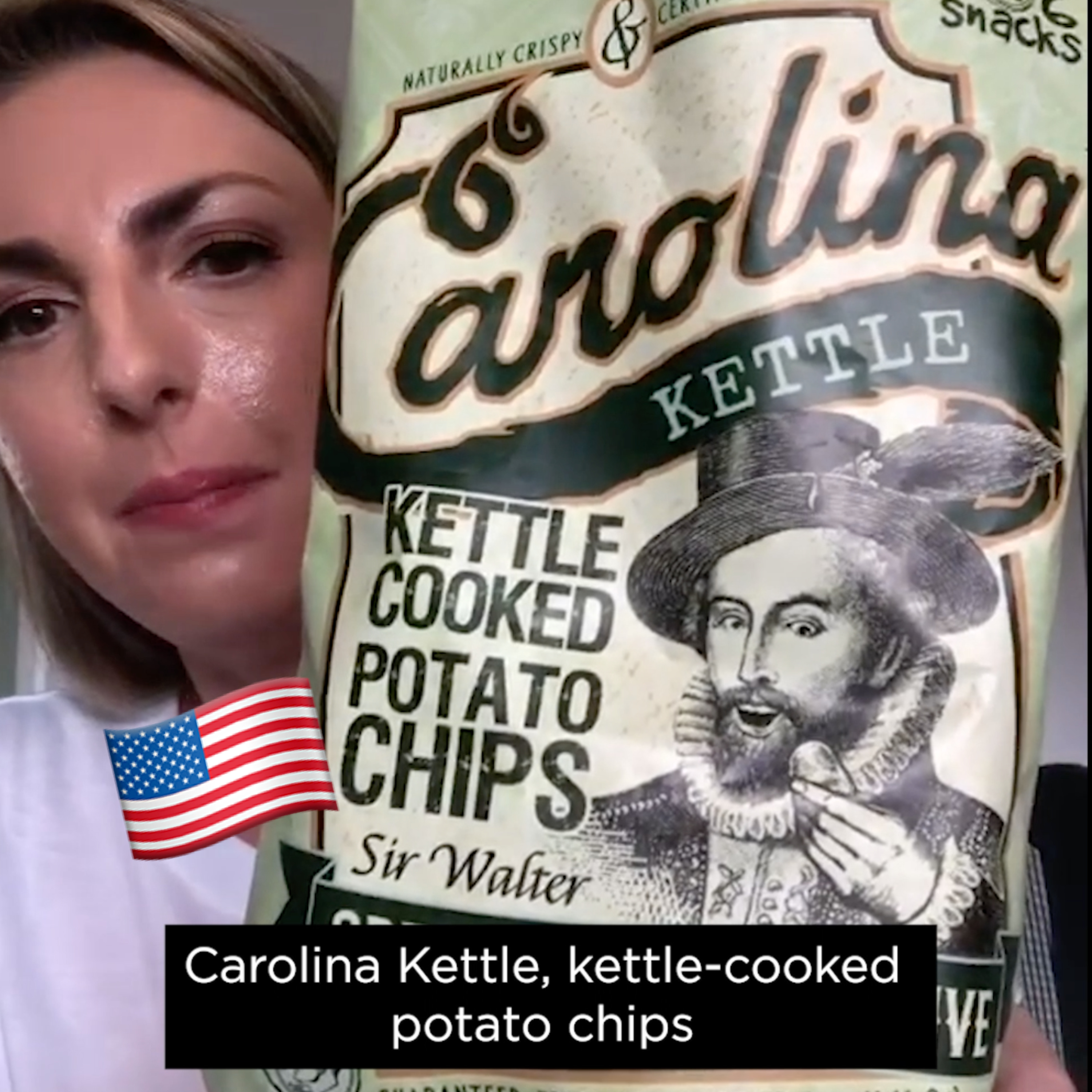 🇺🇸 Guest Review Tuesday Jenna w/Carolina Kettle Cream Cheese &amp; Chive potato chips on In The Chips with Barry