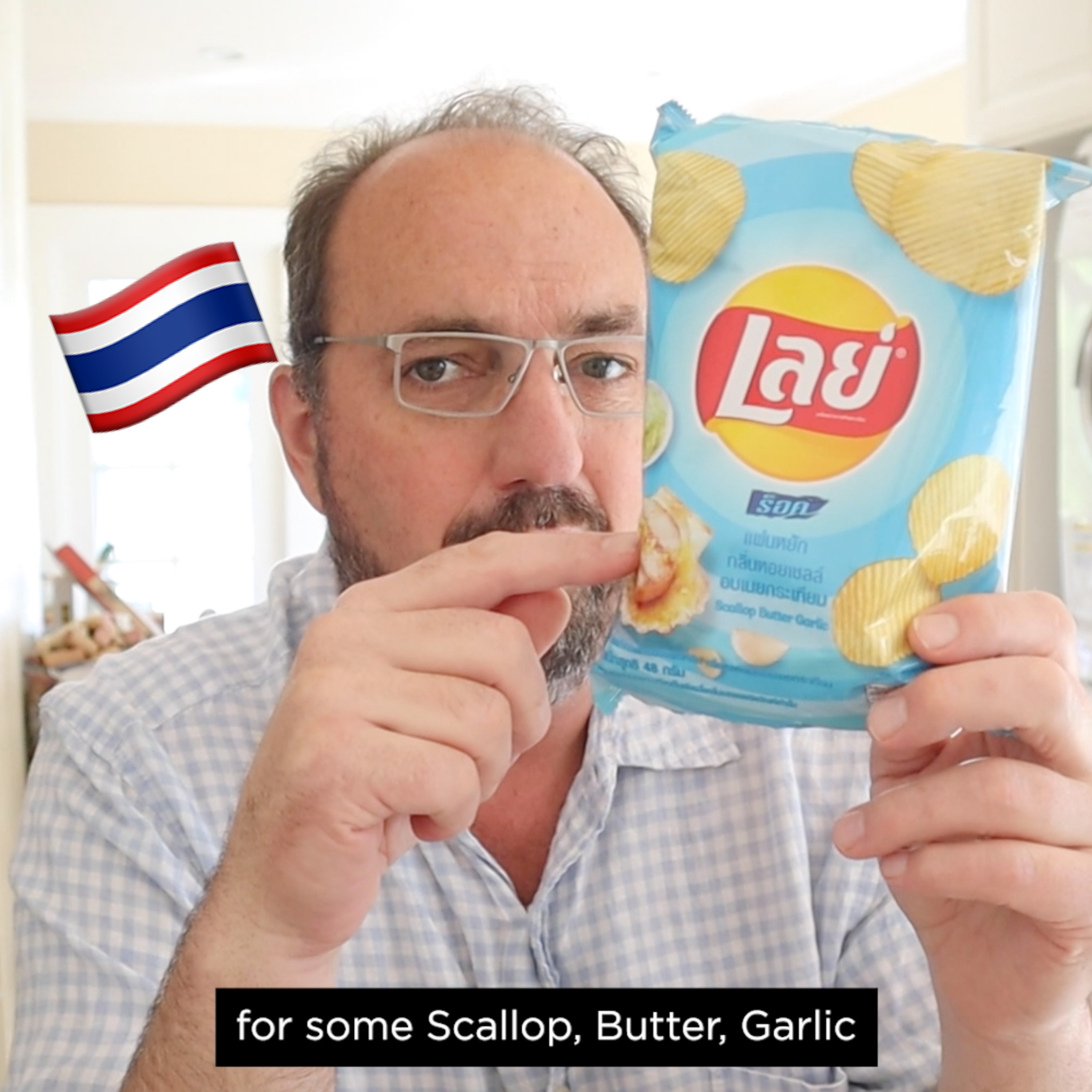 🇹🇭 Lay’s Thailand Scallops Butter Garlic potato chips on In The Chips with Barry episode artwork