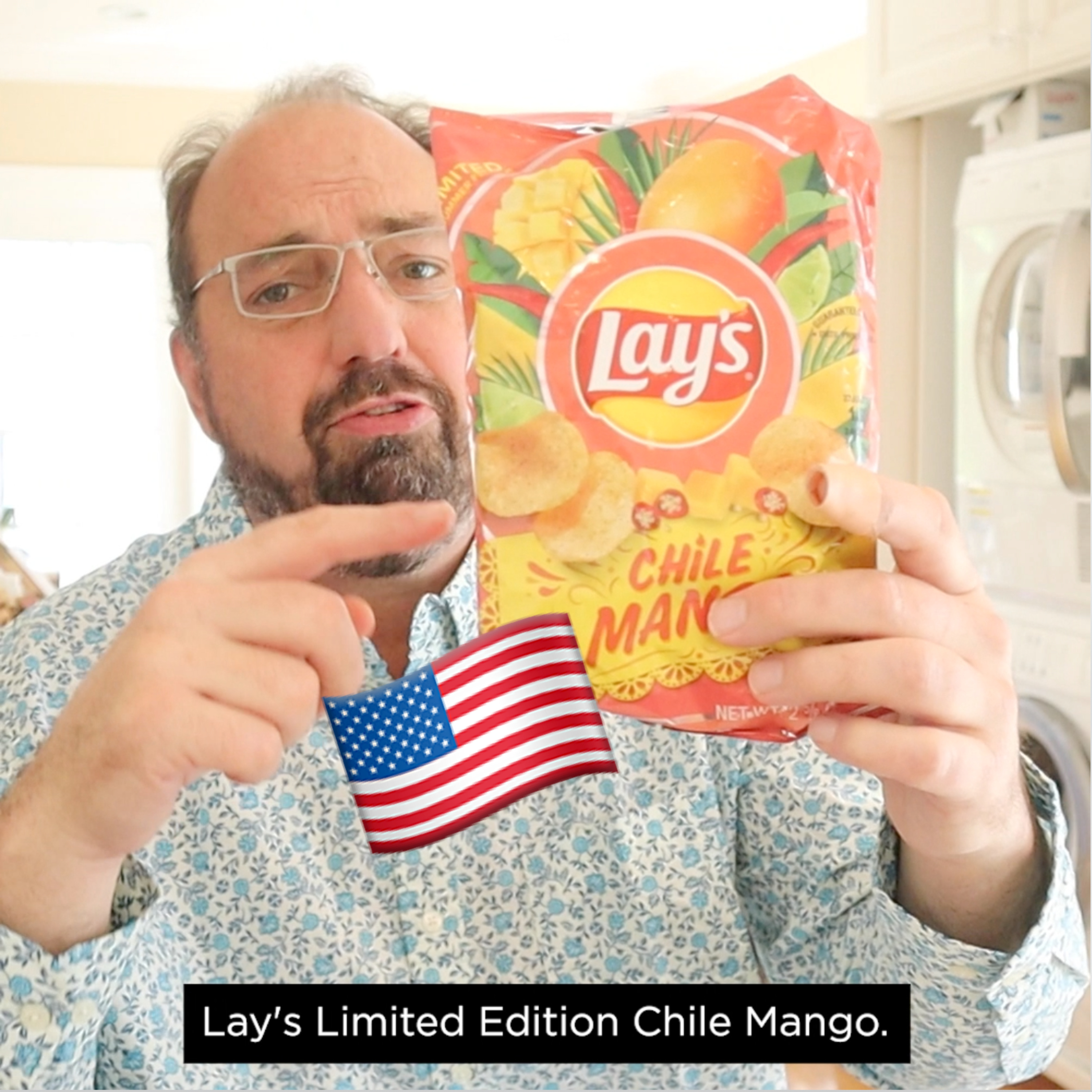 🇺🇸 Lay’s Limited Edition Chile Mango potato chips on In The Chips with Barry episode artwork