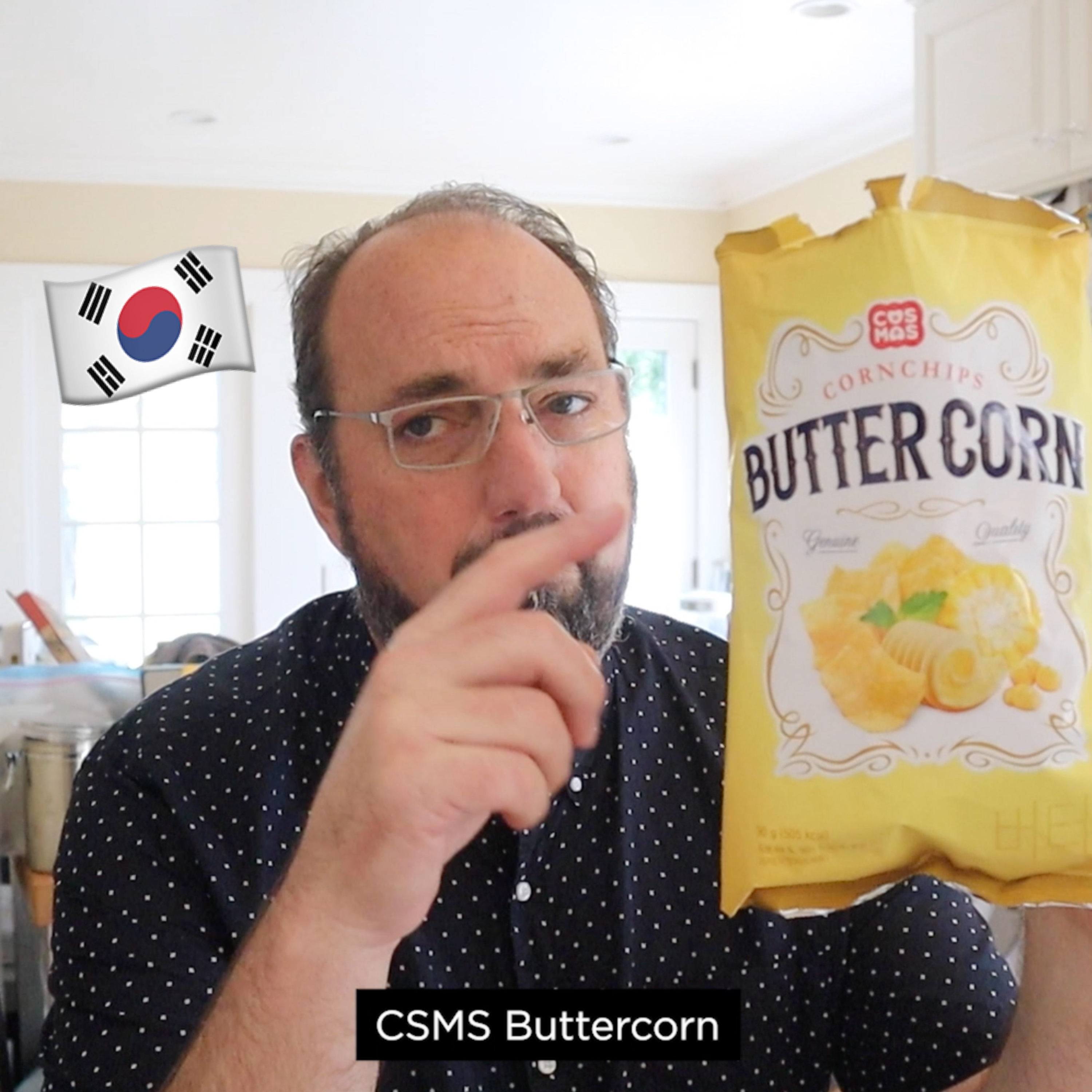 🇰🇷 CSMS Butter Corn corn chips on In The Chips with Barry