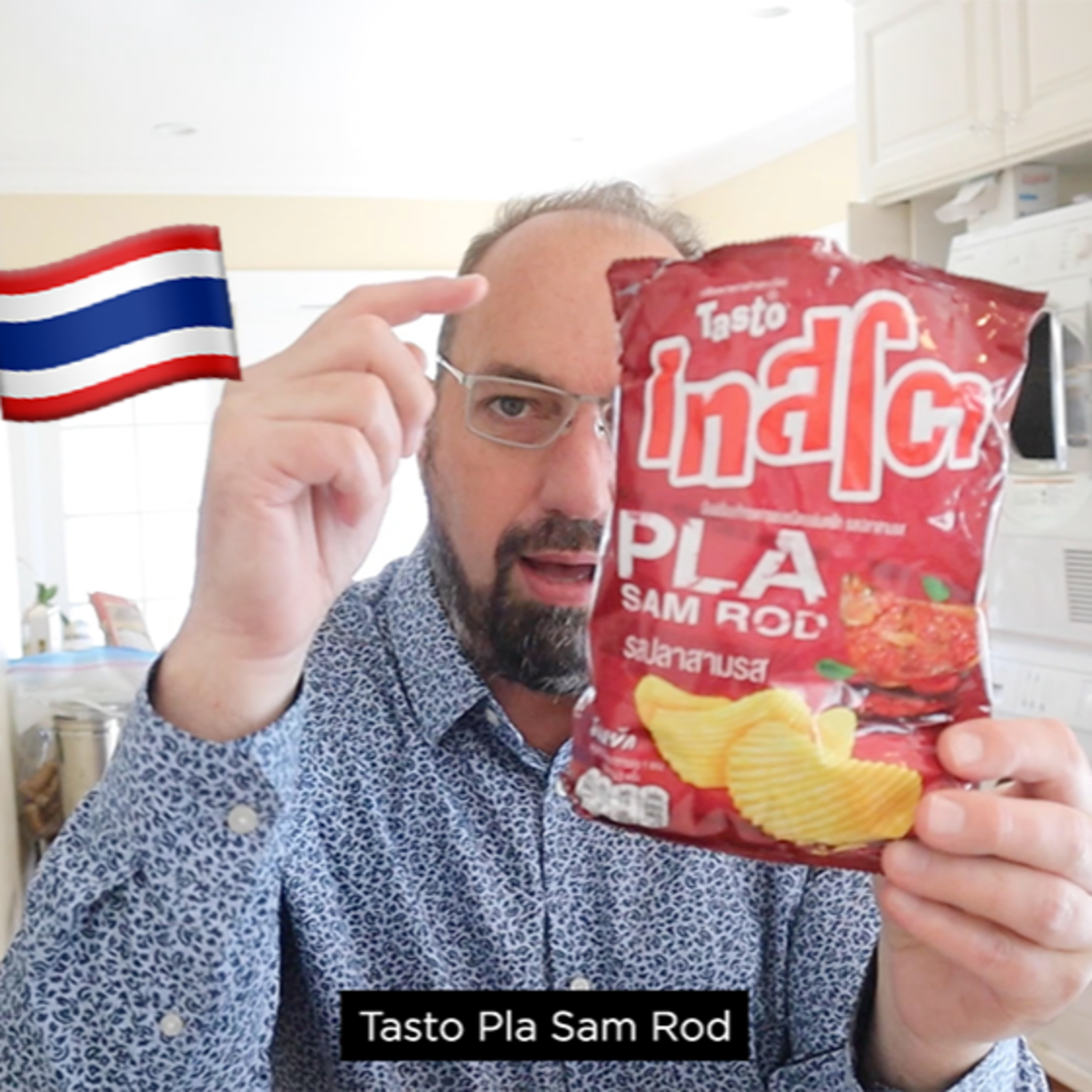 🇹🇭 Tasto Pla Sam Rod potato chips on In The Chips with Barry episode artwork