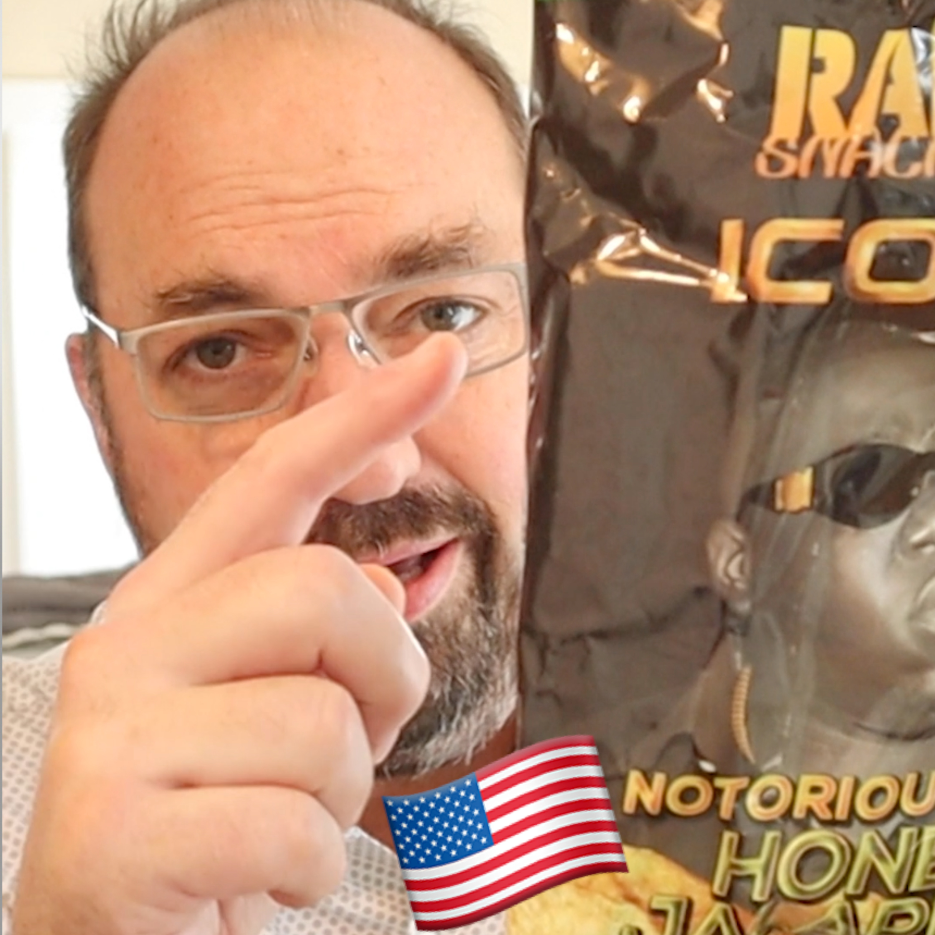 🇺🇸 Rap Snacks Icon Notorious B.I.G. Honey Jalapeño potato chips on In The Chips with Barry episode artwork