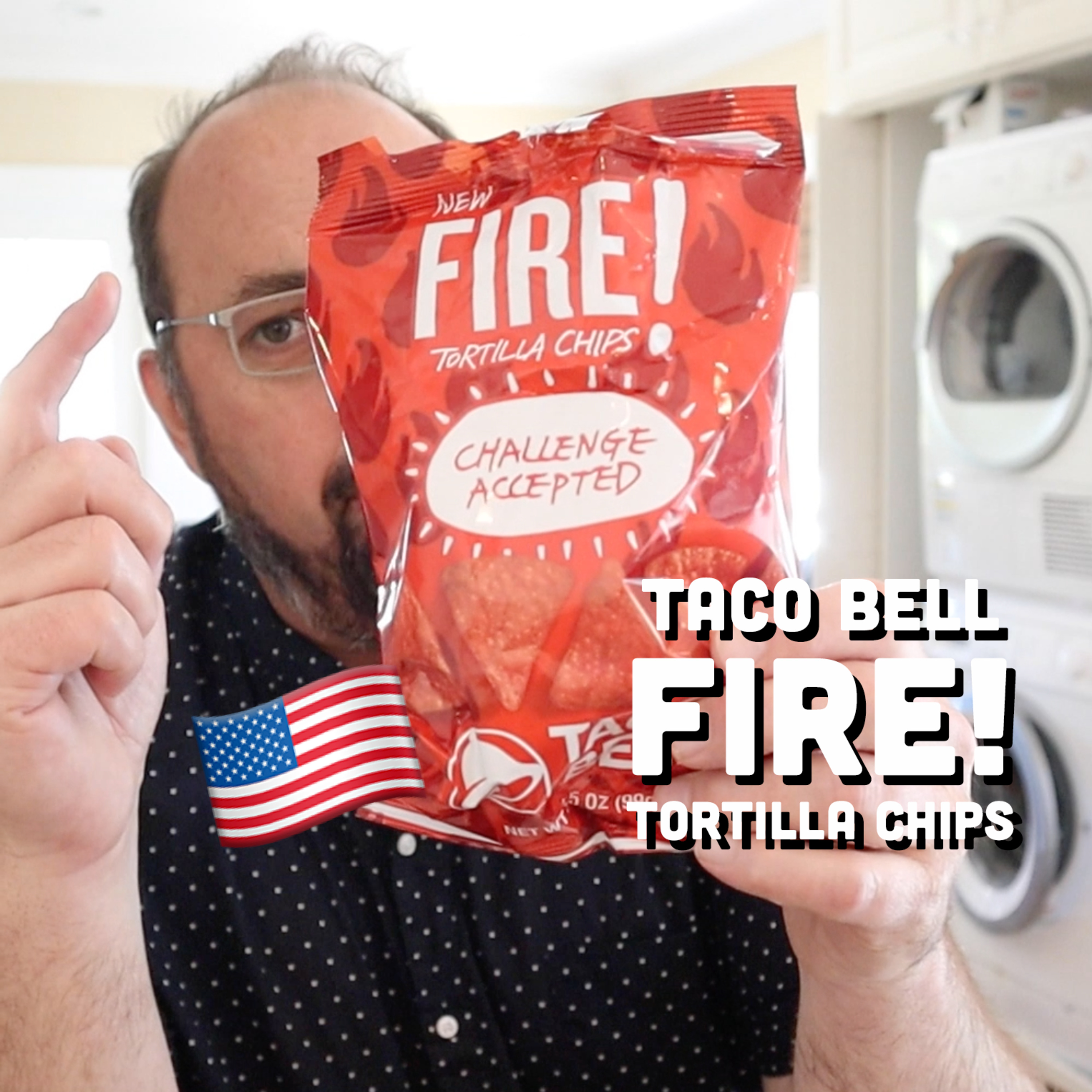 🇺🇸 Taco Bell FIRE! tortilla chips on In The Chips with Barry episode artwork