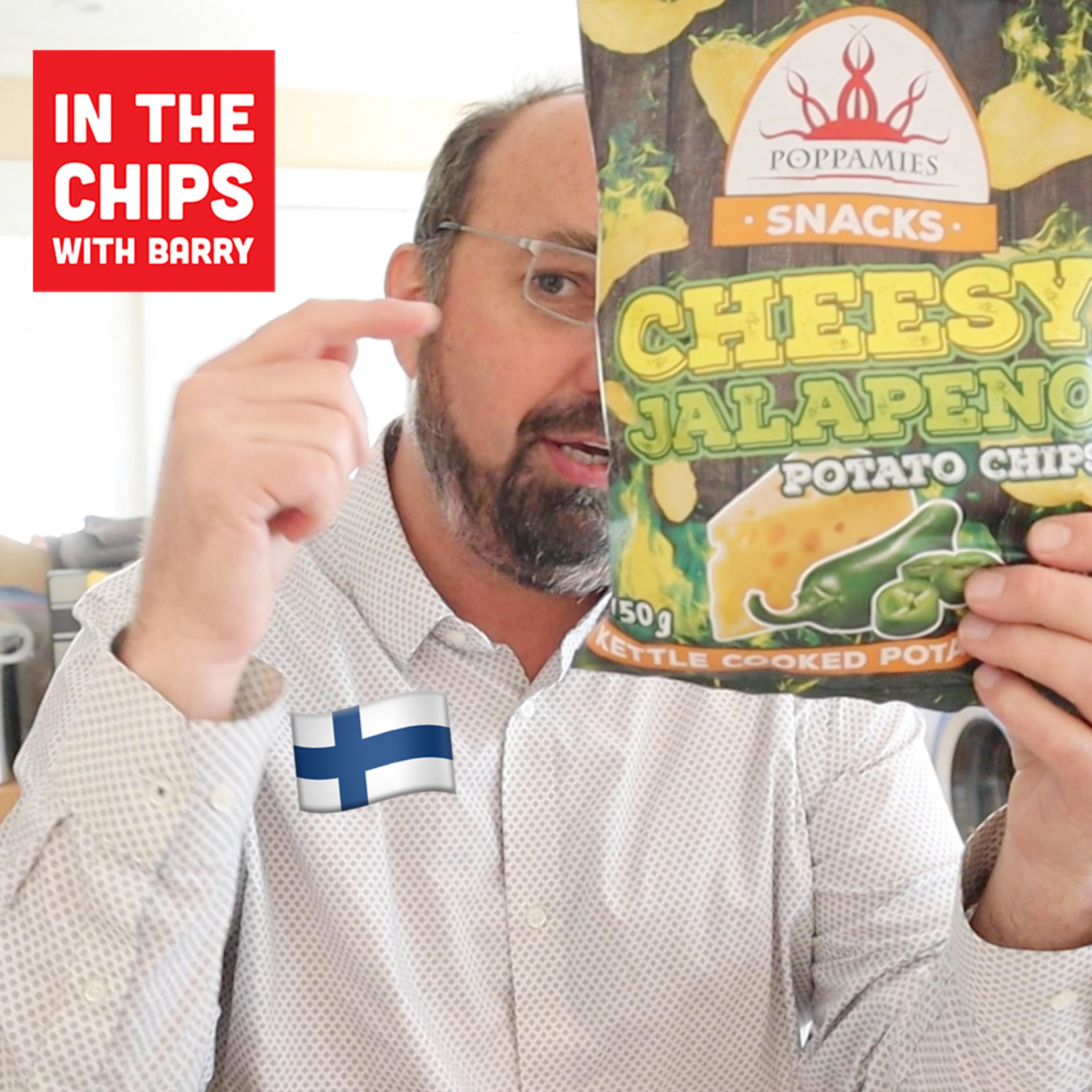 🇫🇮 Poppamie's Cheesy Jalapeño Potato Chips on In The Chips with Barry episode artwork
