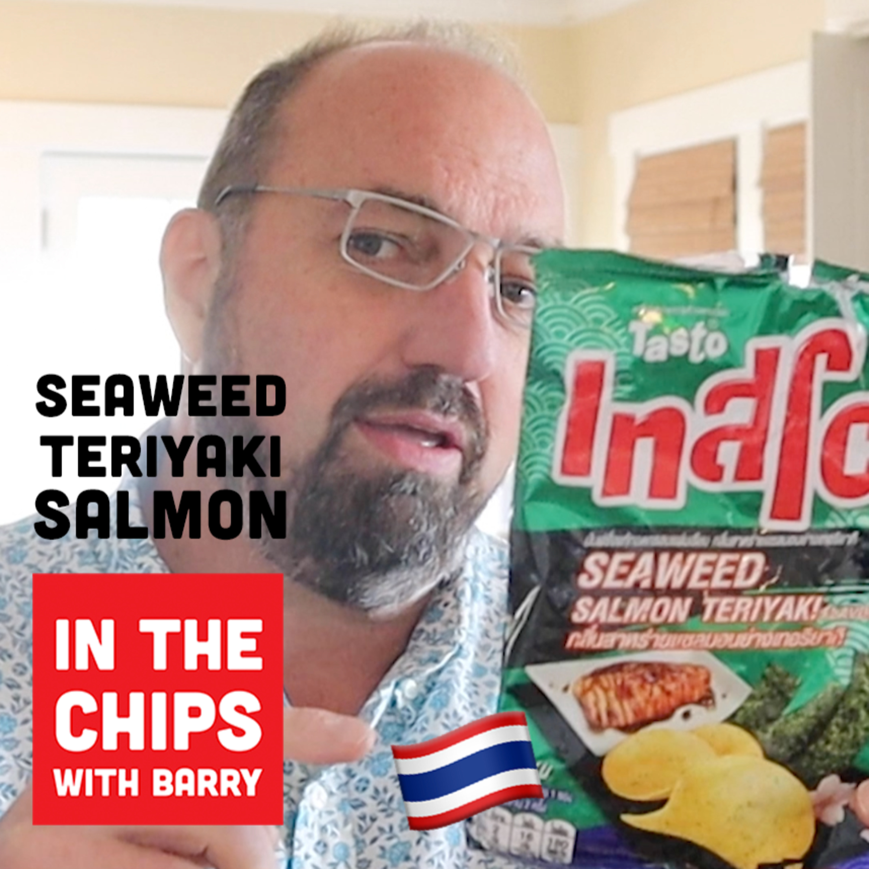  🇹🇭 Tasto Seaweed Salmon Teriyaki potato chips on In The Chips with Barry