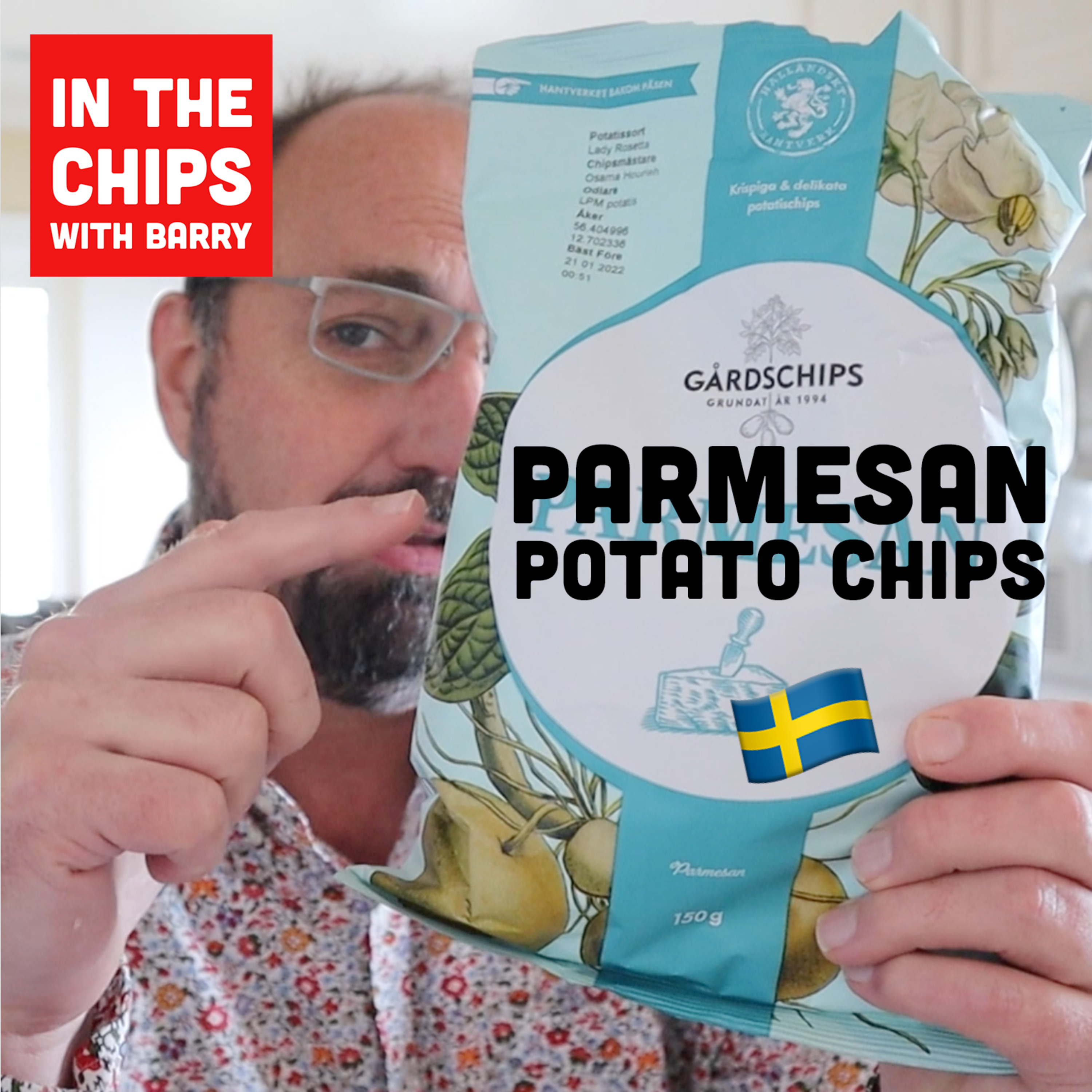 🇸🇪 Gårdschips Parmesan Potato Chips on In The Chips with Barry